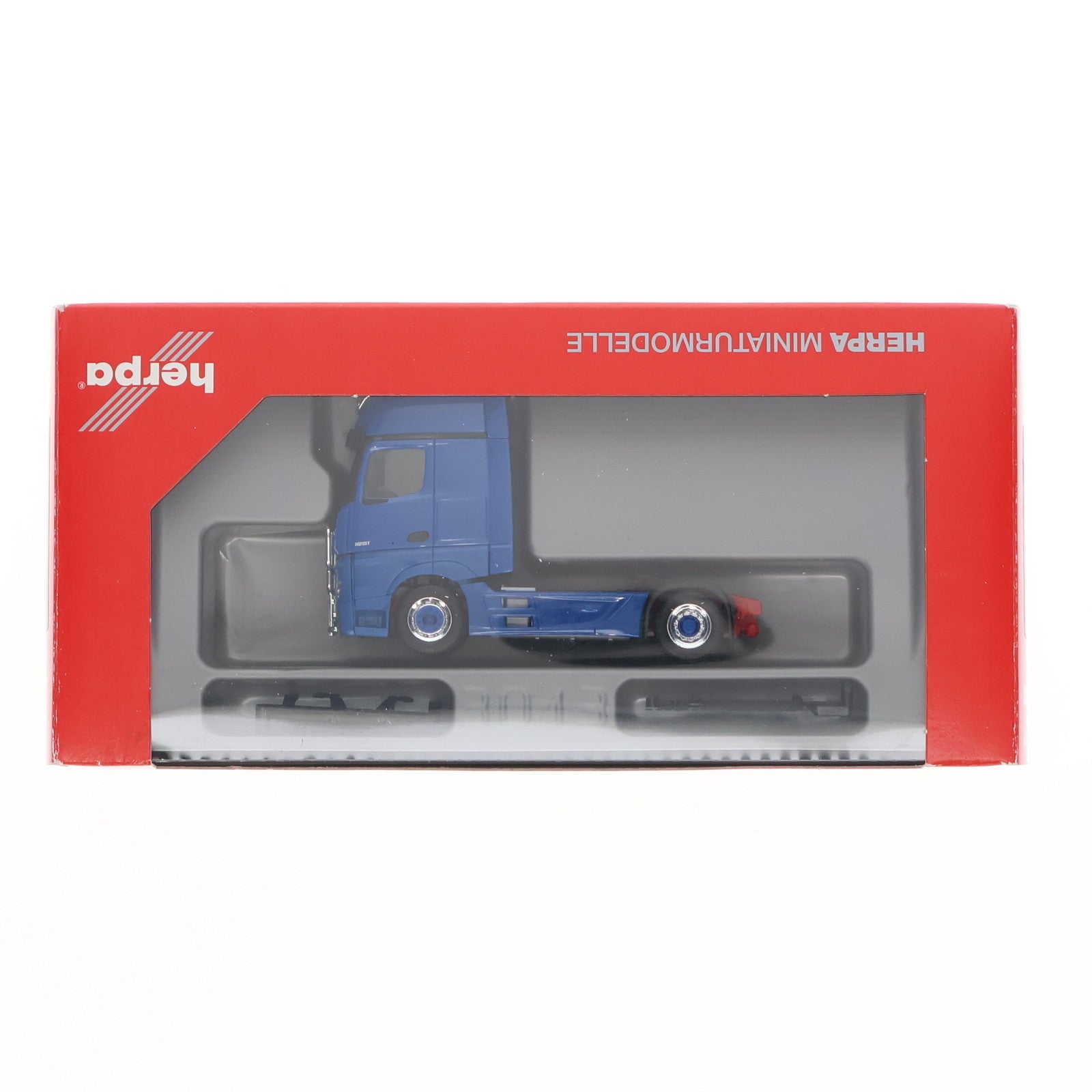 【中古即納】[MDL] 1/87 メルセデスベンツ アクトロス ギガスペース リジッドトラクター 2軸 ライトバー、ラムプロテクション付(ブルー) 完成品 ミニカー(HE311533-005) Herpa(ヘルパ)(20240504)