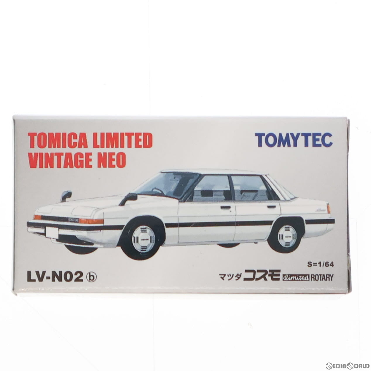 【中古即納】[MDL] トミカリミテッドヴィンテージ NEO 1/64 TLV-N02b マツダ コスモ リミテッド ロータリー(ホワイト) 完成品 ミニカー(211624) TOMYTEC(トミーテック)(19991231)