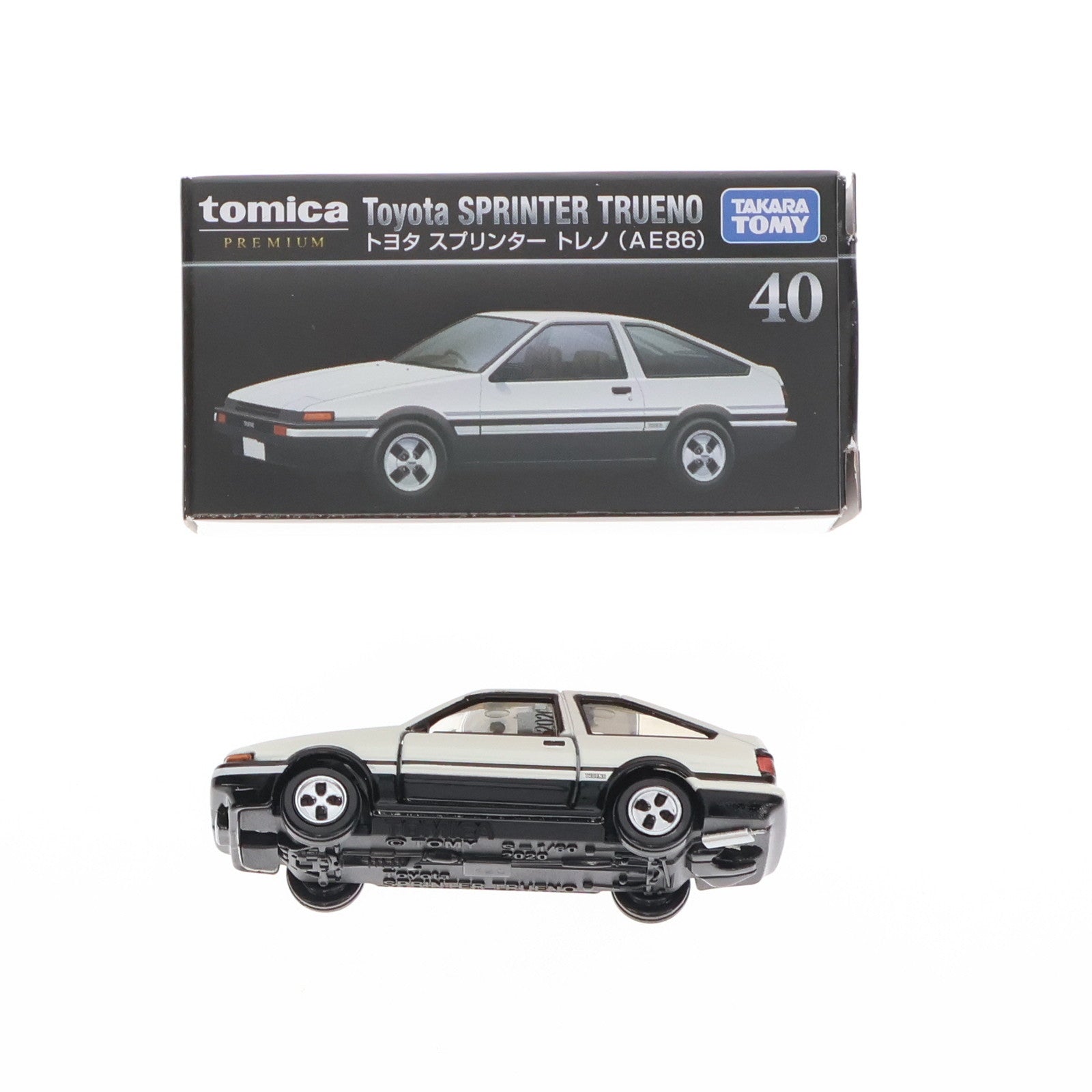 【中古即納】[MDL] トミカプレミアム 40 1/60 トヨタ スプリンター トレノ AE86 完成品 ミニカー タカラトミー(20201219)
