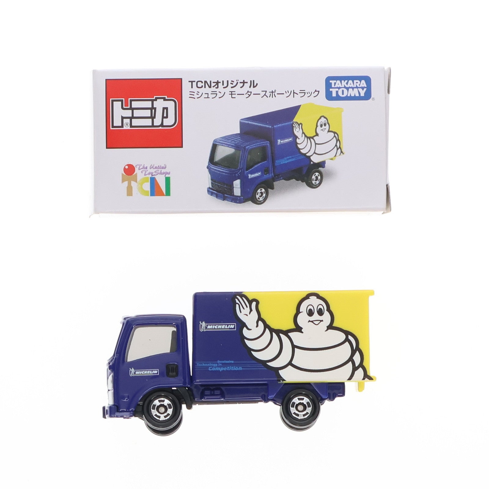 【中古即納】[MDL] トミカ TCNオリジナル No.005 GAZOO いすず エルフ ミシュラン モータースポーツトラック(ブルー×イエロー×ホワイト) 完成品 ミニカー タカラトミー(20181130)