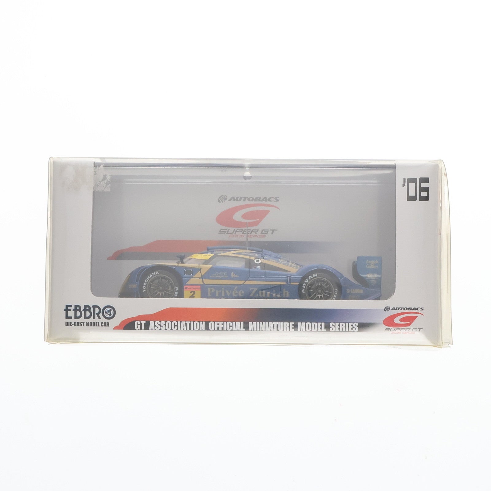 【中古即納】[MDL] オートバックス SUPER GT 2006シリーズ 1/43 ブリヴェ チューリッヒ シデン スーパーGT 2006 #2(ブルー) 完成品 ミニカー(43821) EBBRO(エブロ)(20061220)