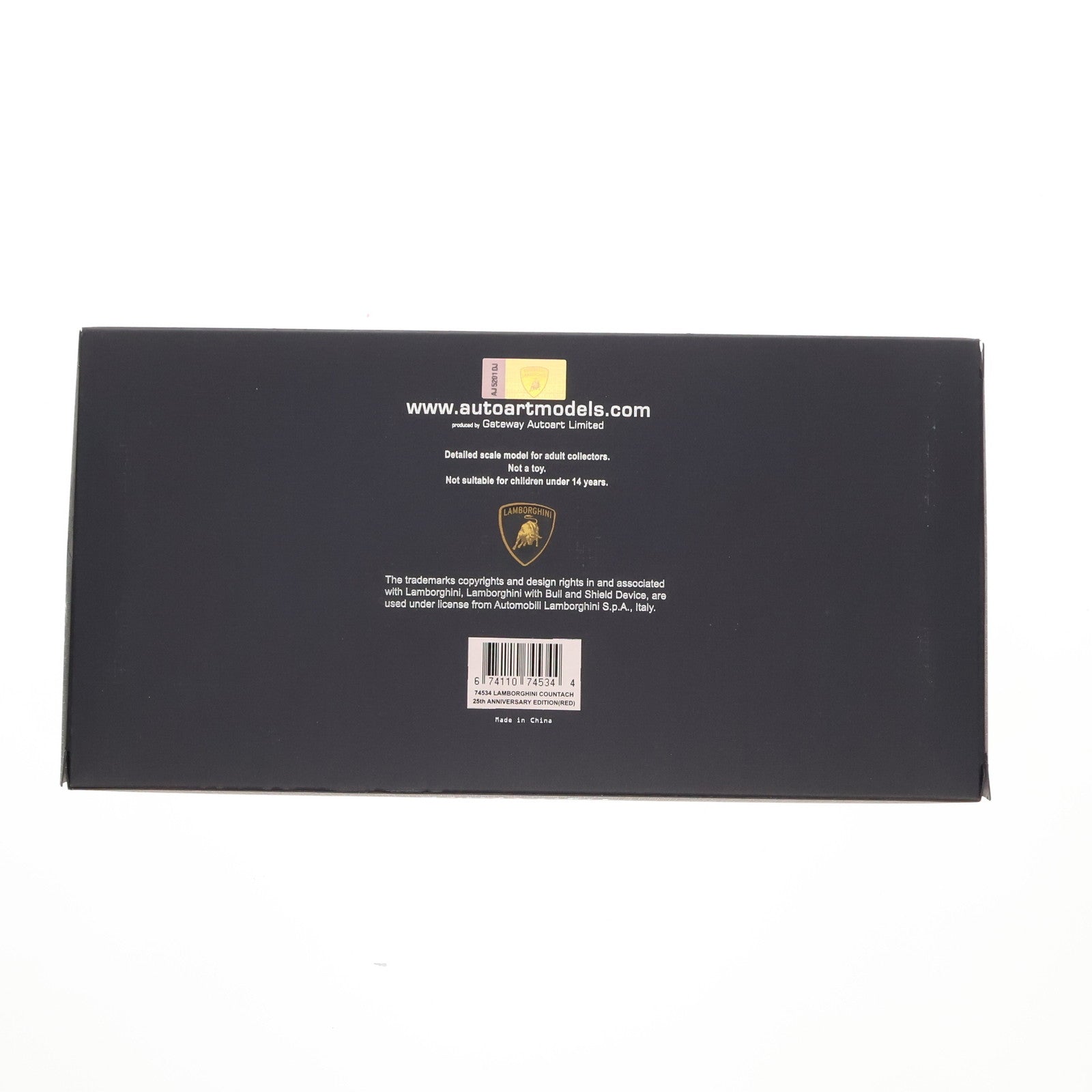 【中古即納】[MDL] シグネチャーシリーズ 1/18 ランボルギーニ カウンタック 25thアニバーサリー(レッド) 完成品 ミニカー(74534) AutoArt(オートアート)(20150430)