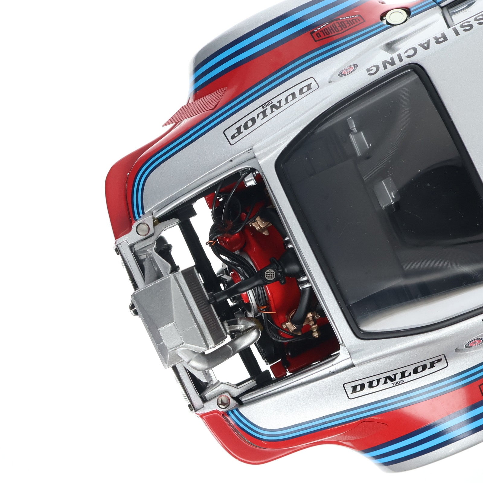 【中古即納】[MDL] MILLENNIUM 1/18 PORSCHE 911 CARRERA RSR TURBO 2.1 WATKINS GLEN 1974 MARTINI #9(ホワイト×レッド×ブルー) 完成品 ミニカー(87475) AUTOart(オートアート)(20070520)