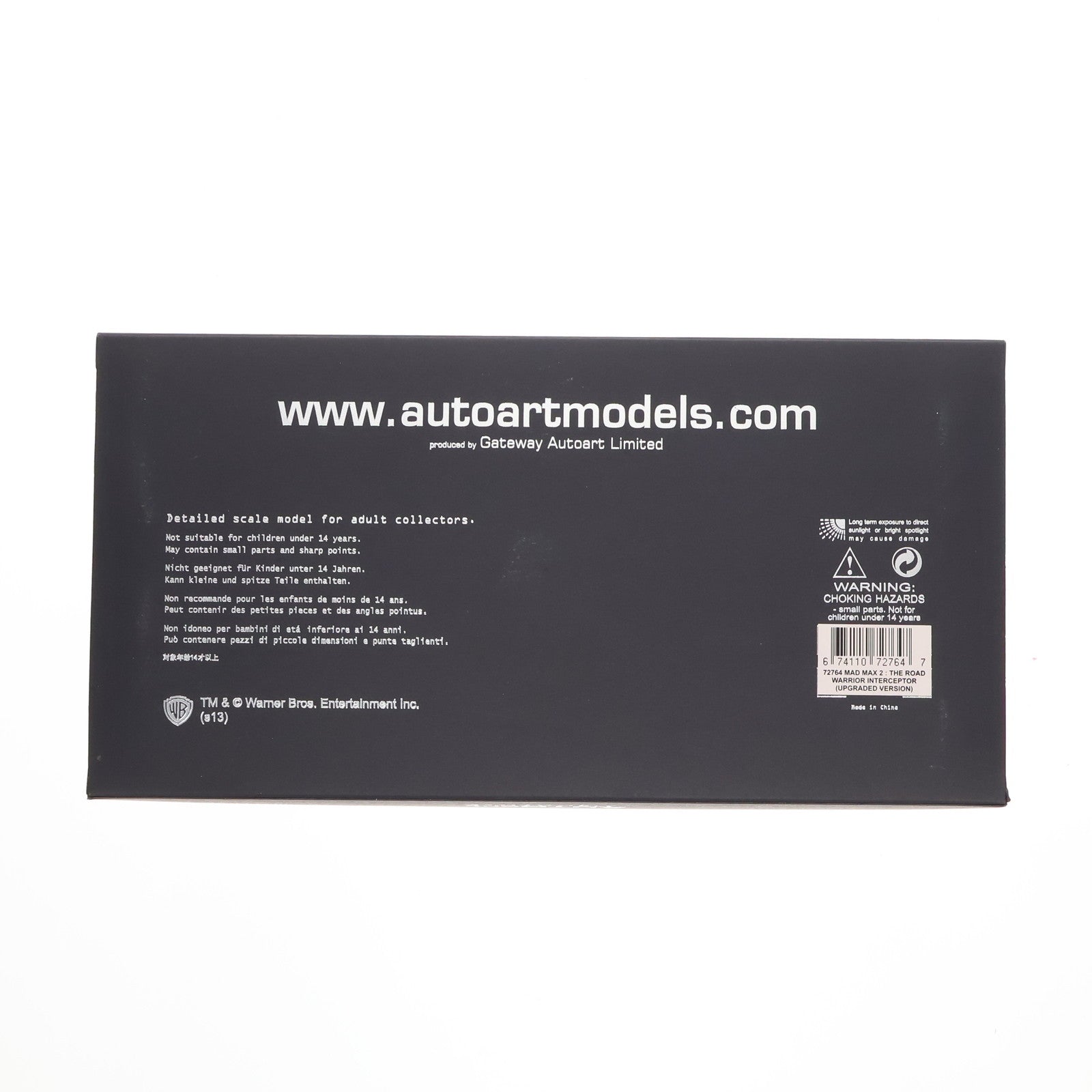 【中古即納】[MDL] 1/18 インターセプター アップグレードバージョン(ブラック) Mad Max2 THE ROAD WARRIOR(マッドマックス2 ザ・ロードウォリアー) 完成品 ミニカー(72764) AutoArt(オートアート)(20131017)