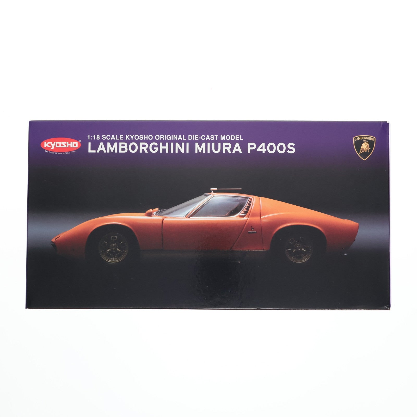 【中古即納】[MDL] 1/18 LAMBORGHINI MIURA(ランボルギーニ ミウラ) P400S(オレンジ) 完成品 ミニカー(08312P) 京商(20100630)