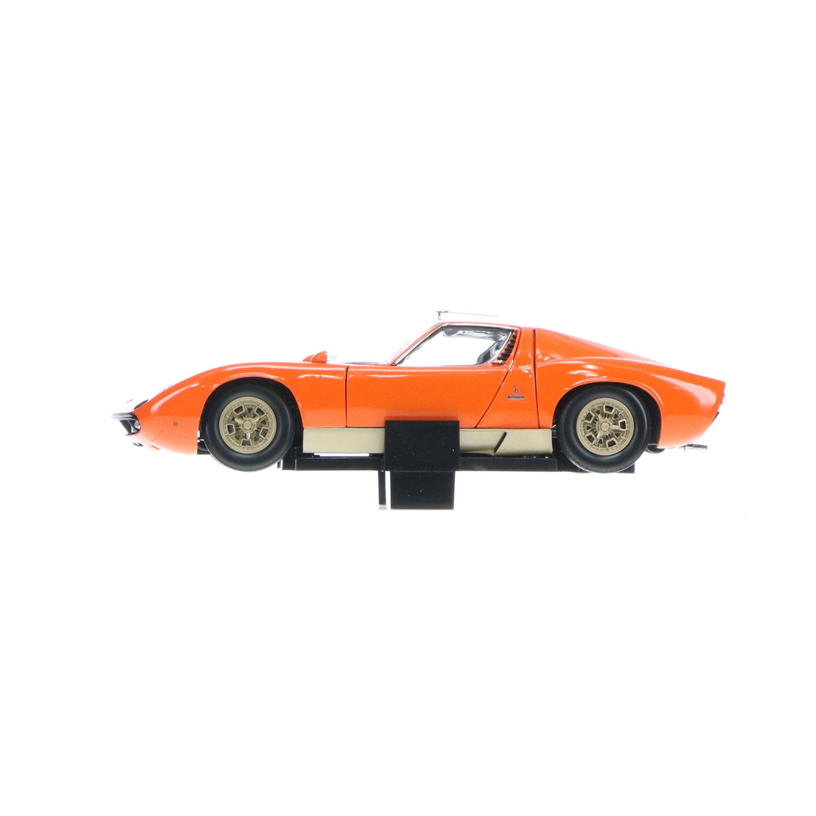 【中古即納】[MDL] 1/18 LAMBORGHINI MIURA(ランボルギーニ ミウラ) P400S(オレンジ) 完成品 ミニカー(08312P) 京商(20100630)