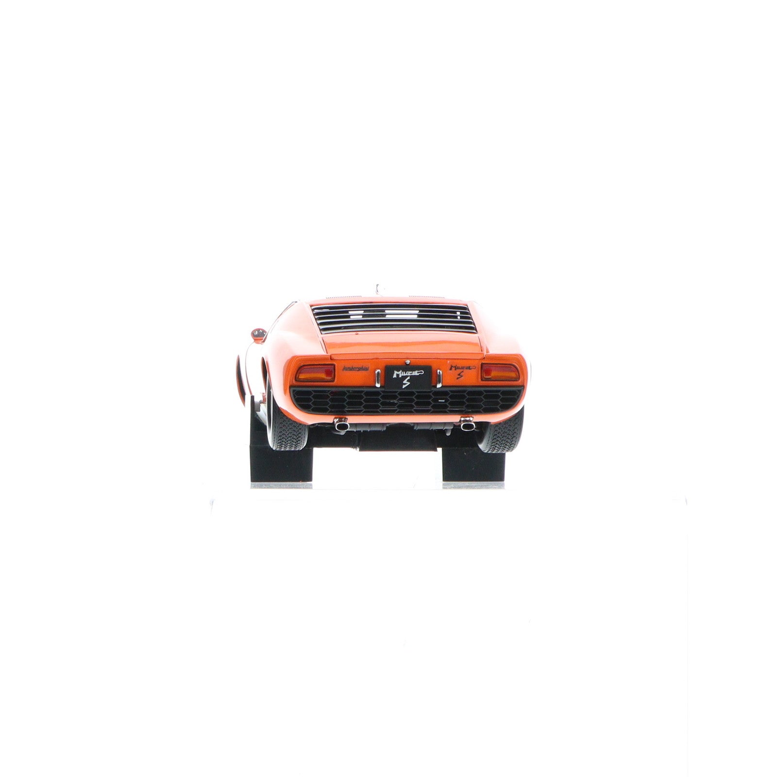 【中古即納】[MDL] 1/18 LAMBORGHINI MIURA(ランボルギーニ ミウラ) P400S(オレンジ) 完成品 ミニカー(08312P) 京商(20100630)