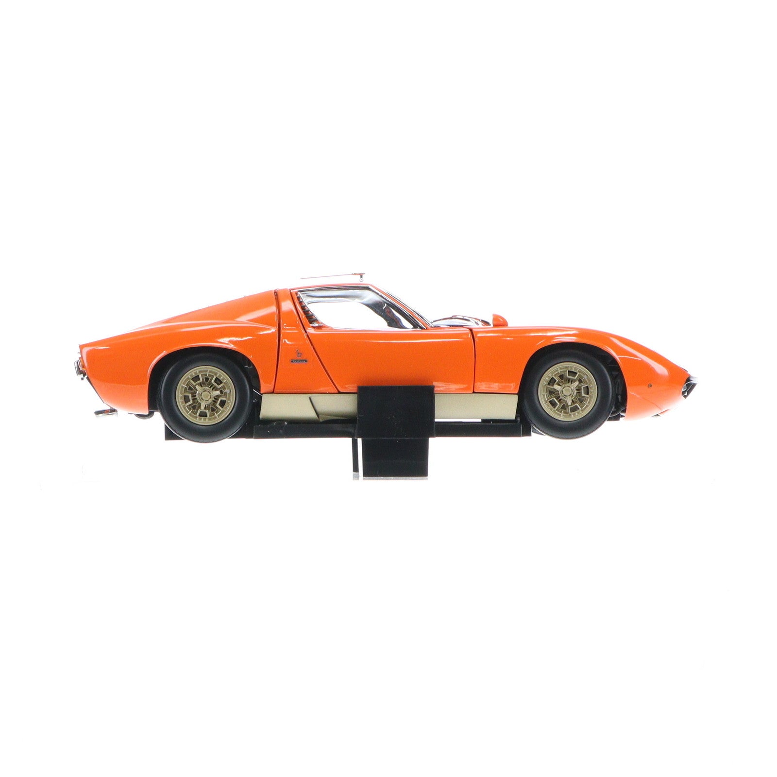 【中古即納】[MDL] 1/18 LAMBORGHINI MIURA(ランボルギーニ ミウラ) P400S(オレンジ) 完成品 ミニカー(08312P) 京商(20100630)