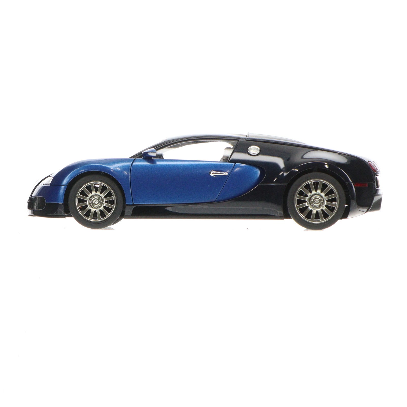 【中古即納】[MDL] シグネチャーシリーズ 1/18 BUGATTI(ブガッティ) EB 16.4 VEYRON PRODUCTION CAR(ブラック×ブルー) 完成品 ミニカー(70907) AutoArt(オートアート)(20080831)