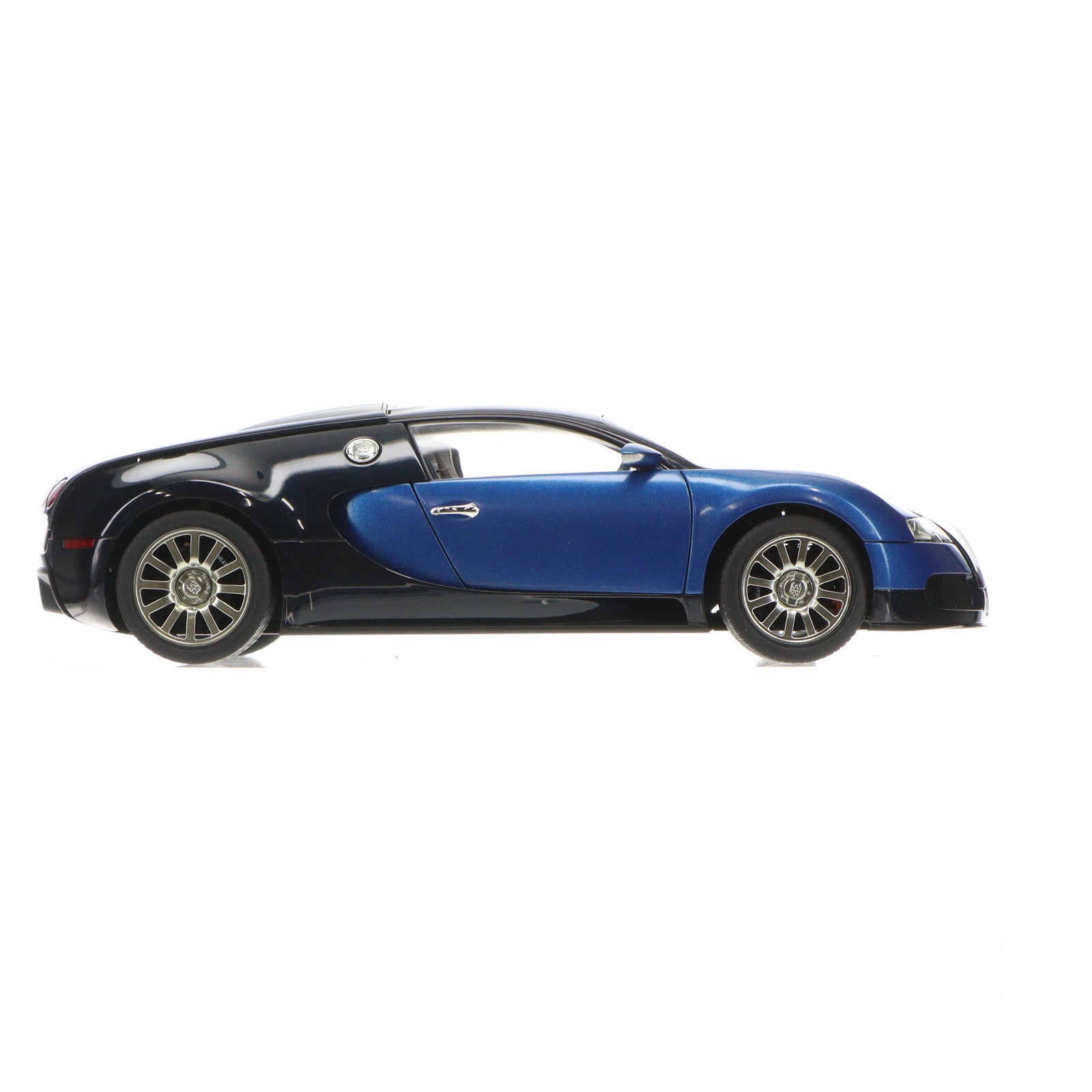 【中古即納】[MDL] シグネチャーシリーズ 1/18 BUGATTI(ブガッティ) EB 16.4 VEYRON PRODUCTION CAR(ブラック×ブルー) 完成品 ミニカー(70907) AutoArt(オートアート)(20080831)