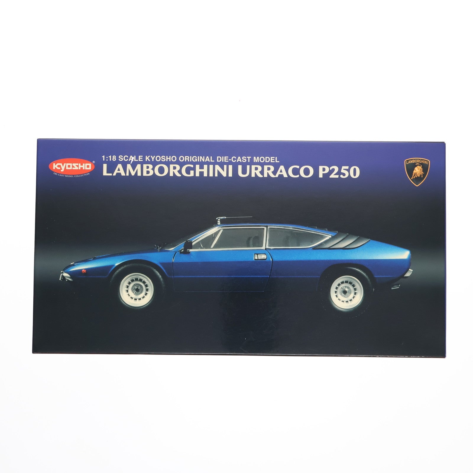 【中古即納】[MDL] 1/18 ランボルギーニ ウラッコ P250 ブルーメタリック 完成品 ミニカー(K08441BM) 京商(20111130)