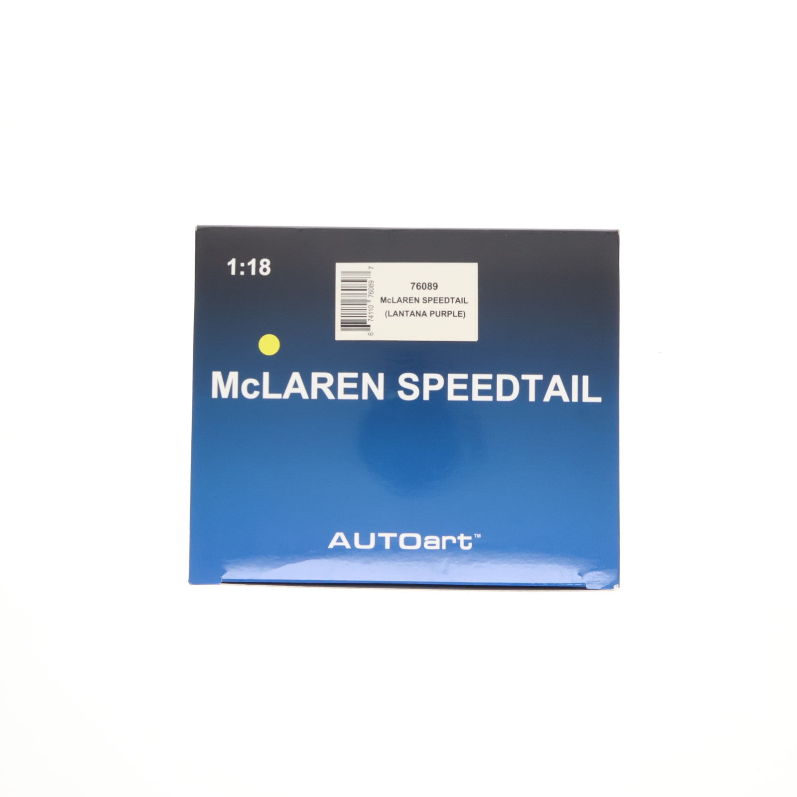 【中古即納】[MDL] オートアート・コンポジットモデルシリーズ 1/18 マクラーレン スピードテール(メタリック・パープル) 完成品 ミニカー(76089) AutoArt(オートアート)(20230929)