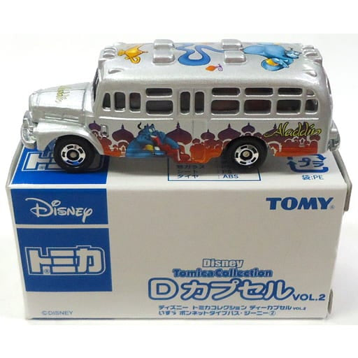 【中古即納】[MDL] ディズニートミカコレクション Dカプセル VOL.2 1/110 いすず ボンネットタイプバス ジーニー2(シルバー) アラジン 完成品 ミニカー タカラトミー(20061220)