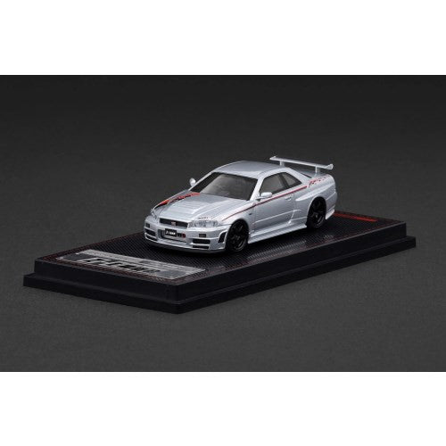 【中古即納】[MDL] 1/64 Nismo R34 GT-R Z-tune Silver 完成品 ミニカー(IG3840) ignition model(イグニッションモデル)(20251018)