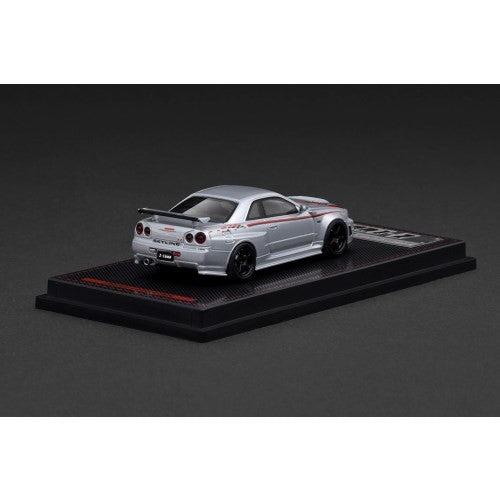 【中古即納】[MDL] 1/64 Nismo R34 GT-R Z-tune Silver 完成品 ミニカー(IG3840) ignition model(イグニッションモデル)(20251018)