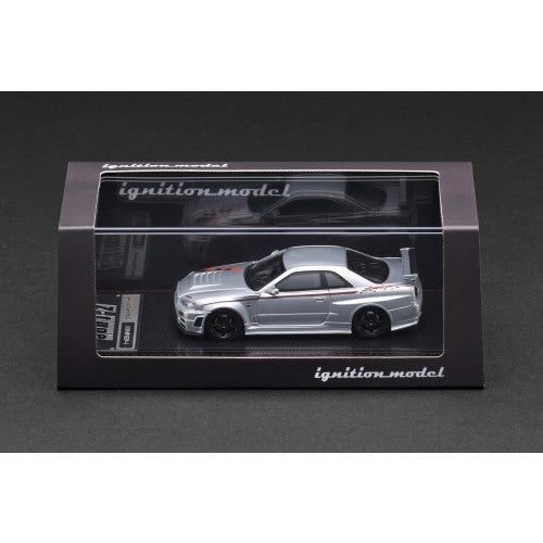 【中古即納】[MDL] 1/64 Nismo R34 GT-R Z-tune Silver 完成品 ミニカー(IG3840) ignition model(イグニッションモデル)(20251018)