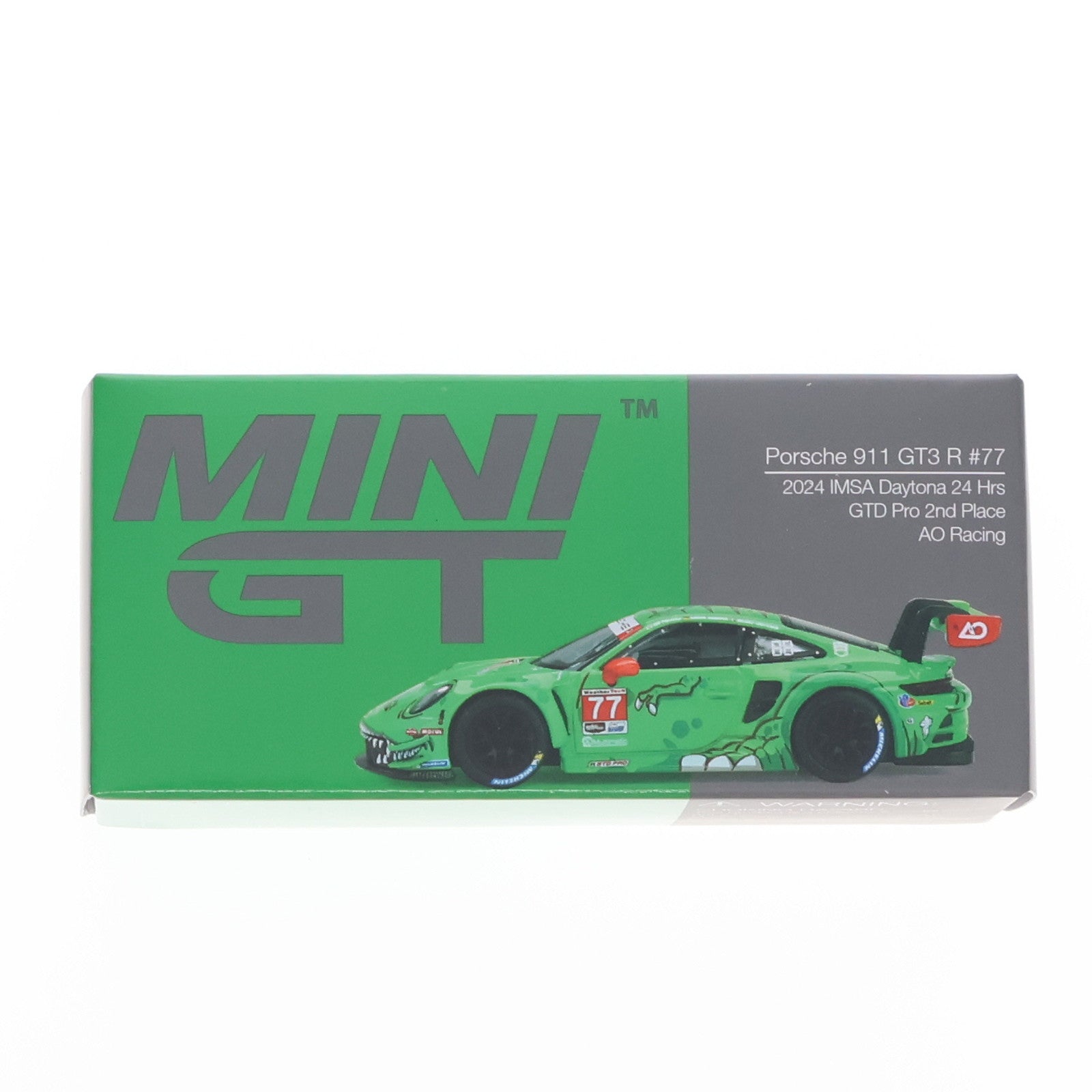 【中古即納】[MDL] ミニGTシリーズ 1/64 ポルシェ 911 GT3 R IMSA デイトナ24時間 GTD Pro 2位入賞車 2024 #77 AO Racing(左ハンドル) 完成品 ミニカー(MGT00889-L) TSM(トゥルースケールミニチュアズ)(20250912)
