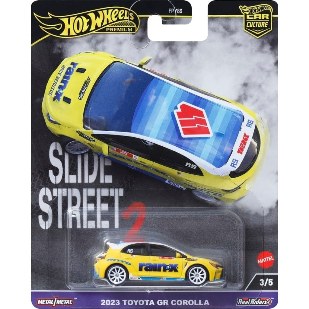 【中古即納】[MDL] Hot Wheels 1/64 カーカルチャー スライド ストリート 2023 トヨタ GR カローラ 完成品 ミニカー(HKC82-9866) マテル(20240627)
