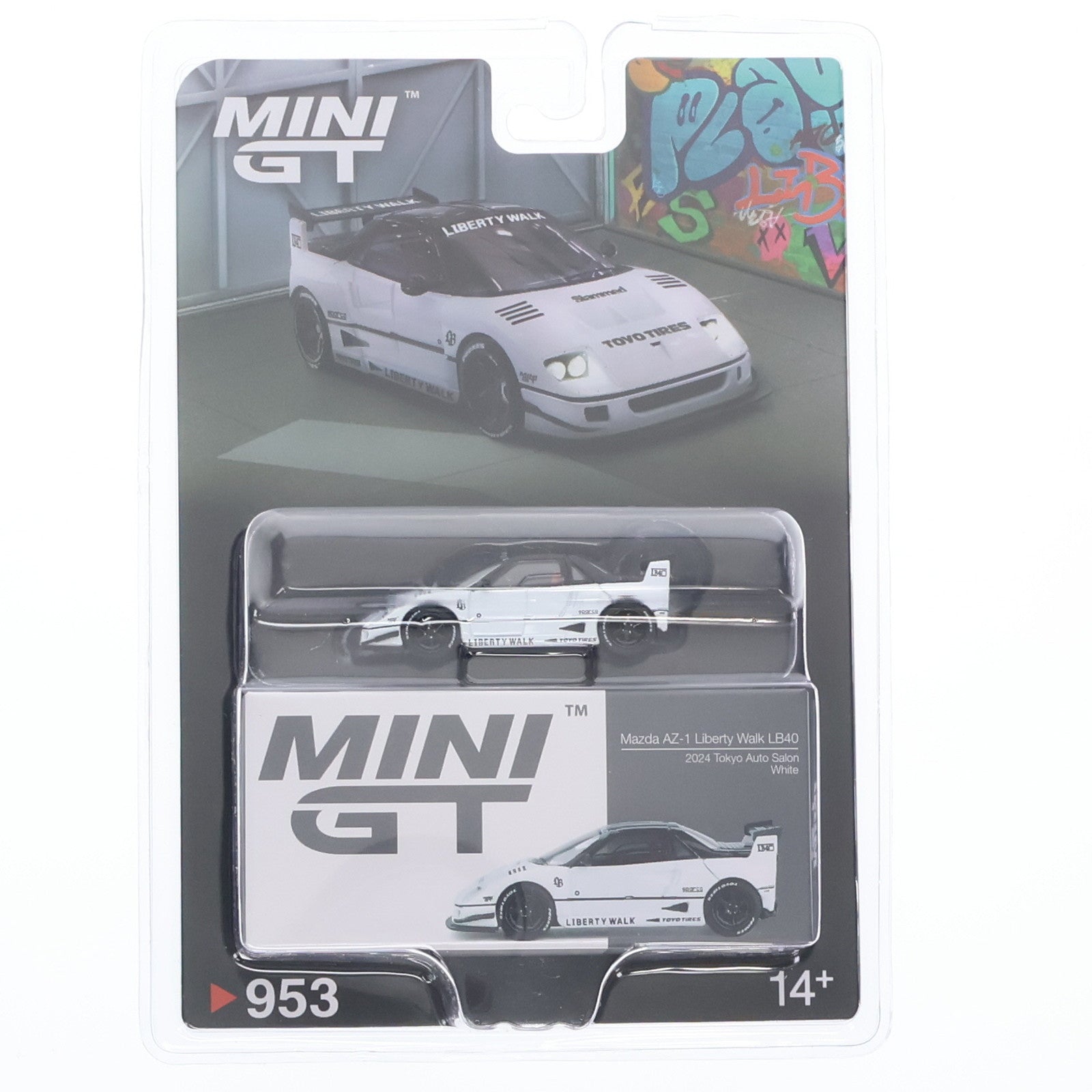 【中古即納】[MDL] ミニGTシリーズ 1/64 マツダ AZ-1 リバティーウォーク LB40 東京オートサロン 2024 右ハンドル(ホワイト) ブリスタータイプ 完成品 ミニカー(MGT00953-BL) TSM(トゥルースケールミニチュアズ)(20250829)
