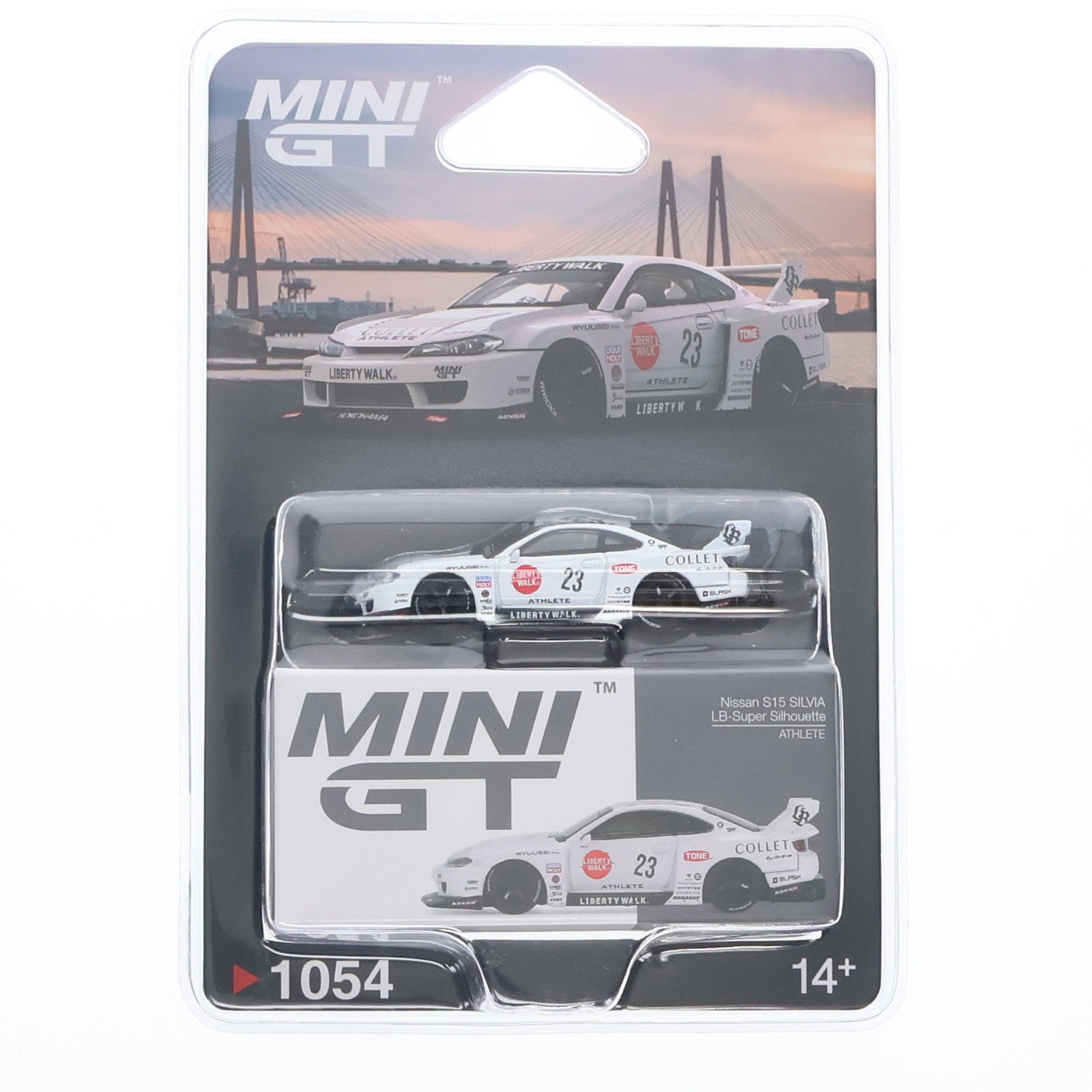 【中古即納】[MDL] ミニGTシリーズ 1/64 Nissan LB-Super Silhouette シルビア S15 ATHLETE(右ハンドル) 完成品 ミニカー(MGT01054-BL) TSM(トゥルースケールミニチュアズ)(20251108)