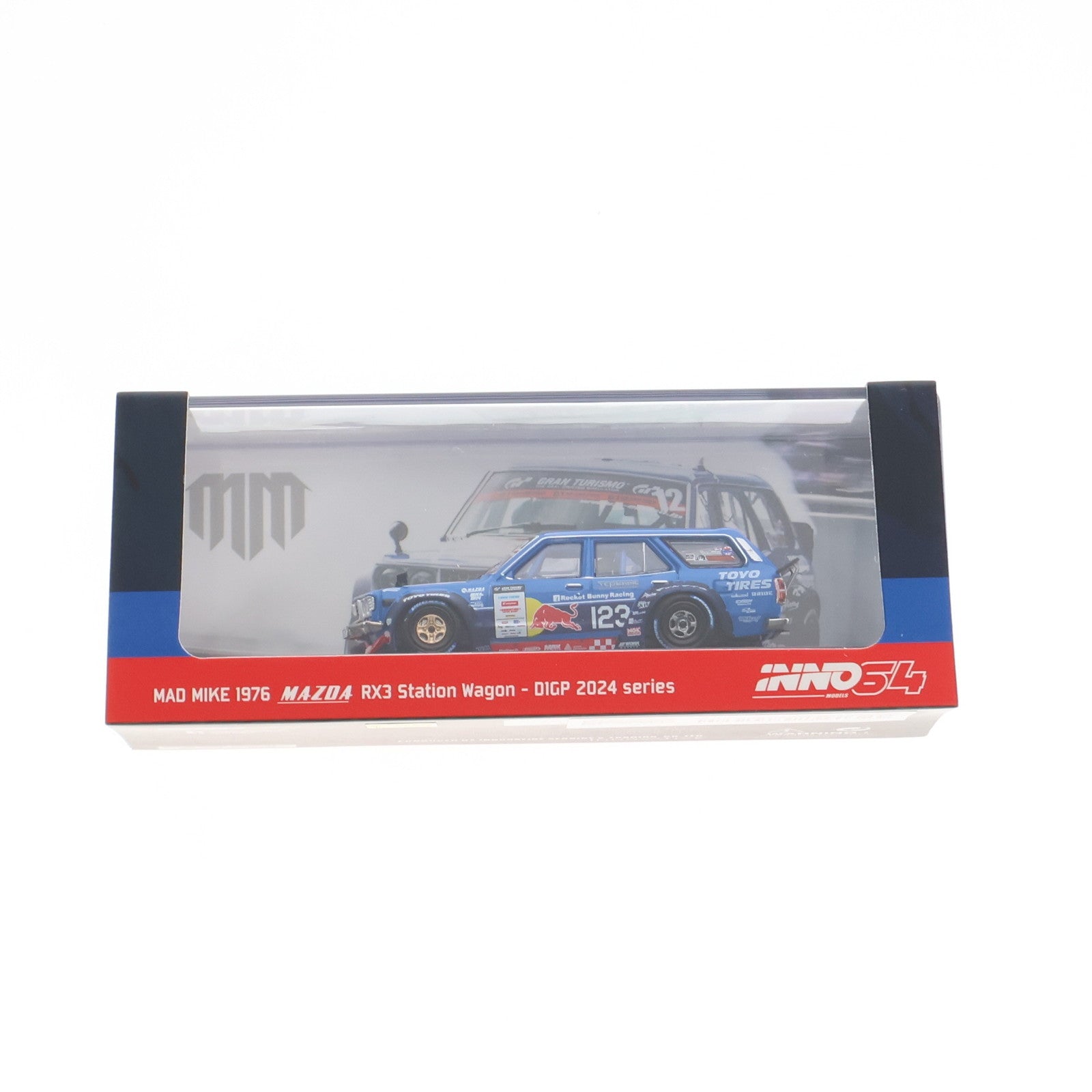 【中古即納】[MDL] 1/64 MAD MIKE 1976 MAZDA RX3 STATION WAGON DIGP 2024 SERIES 完成品 ミニカー(IN64-RX3P-D1GP24) INNO MODELS(イノモデル)(20240101)