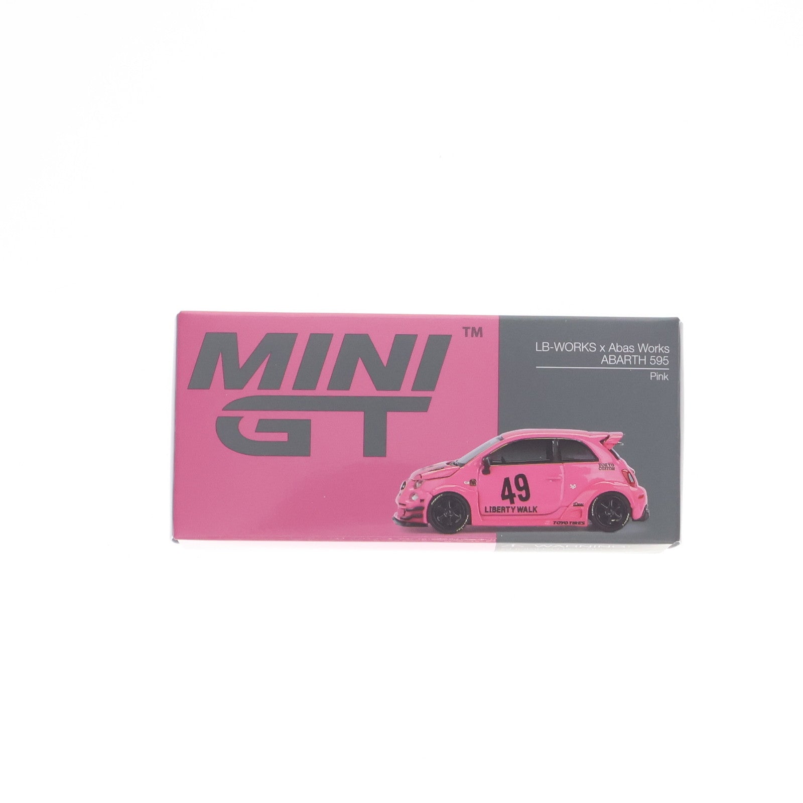 【中古即納】[MDL] MINI-GT 1/64 アバルト 595 LB-WORKS x Abas Works ピンク(左ハンドル) 完成品 ミニカー(MGT00851-L) TSM(トゥルースケールミニチュアズ)(20250331)