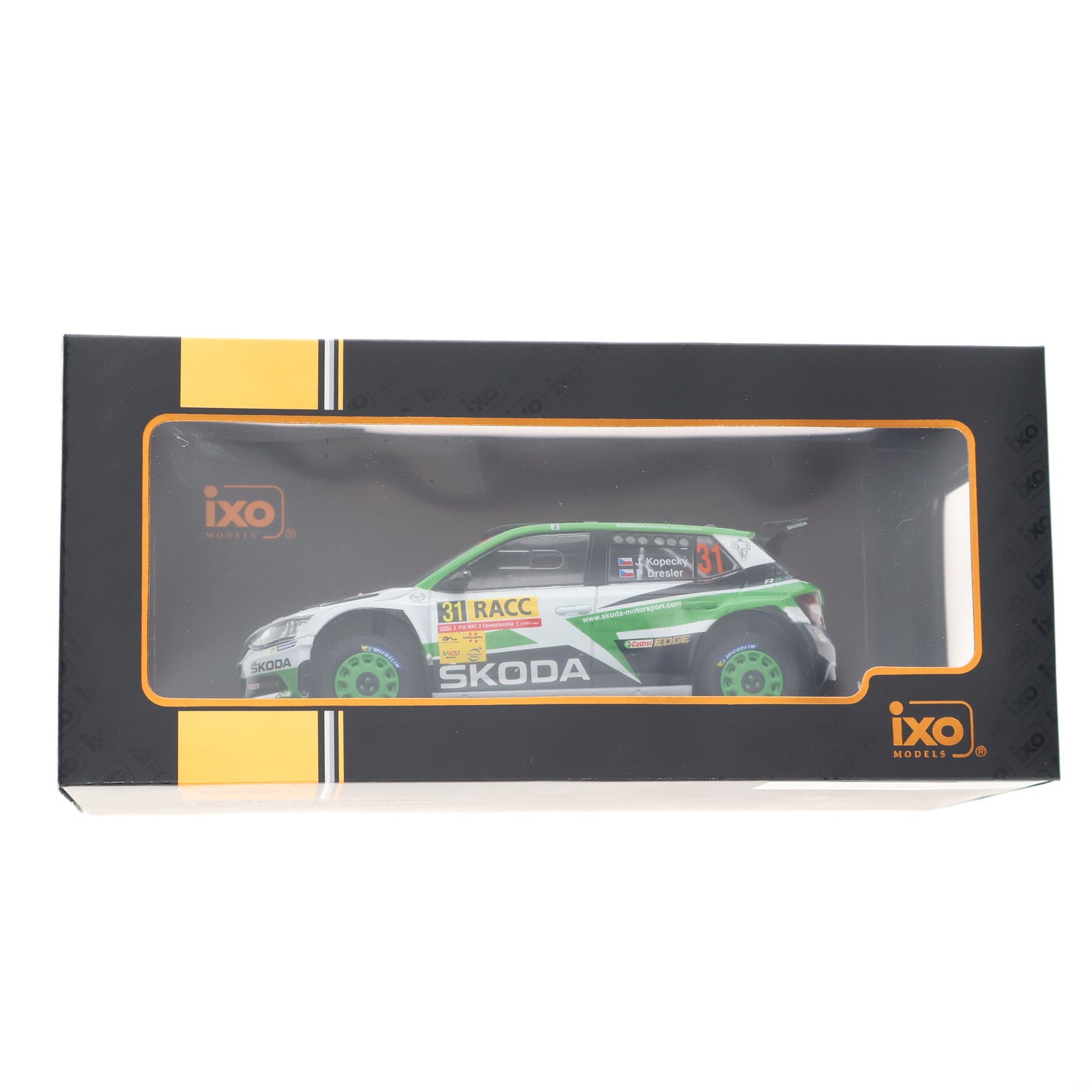 【中古即納】[MDL] 1/24 シュコダ ファビア R5 2018年カタルーニャラリー J.Kopecky/P.Dersler #31 完成品 ミニカー(24RAL031A) IXO Models(イクソモデルス)(20240329)