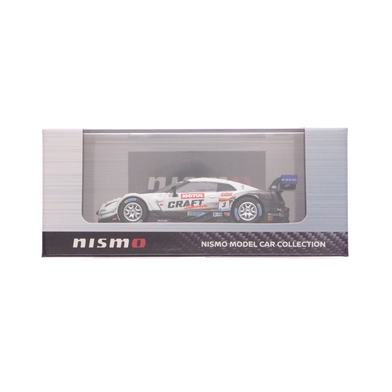 【中古即納】[MDL] NISMO MODEL CAR COLLECTION 1/64 CRAFTSPORTS MOTUL GT-R #3 SUPER GT GT500 2018(ホワイト×ブラック) 完成品 ミニカー(KWAM103042) 京商(20220328)