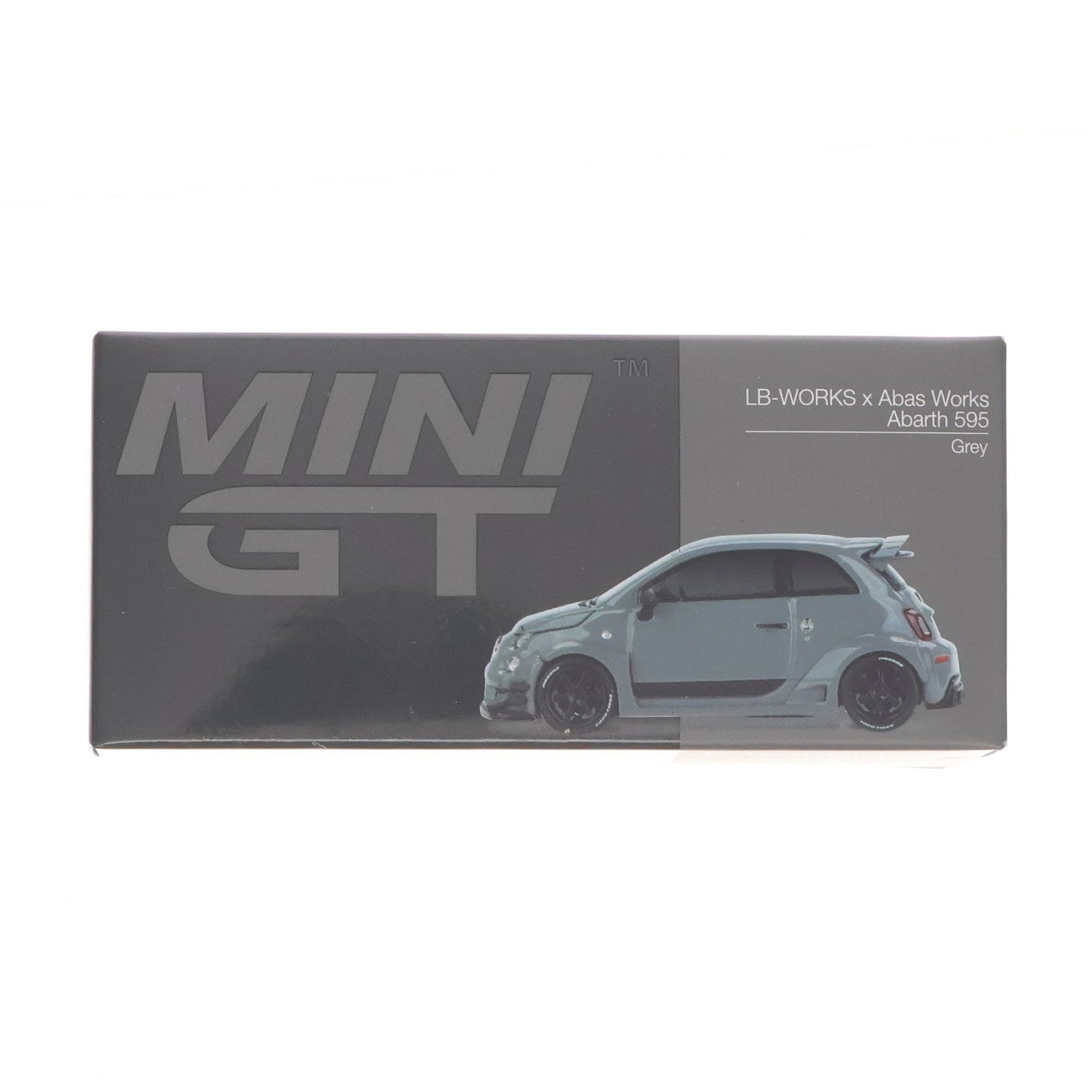 【中古即納】[MDL] MINI-GT 1/64 アバルト 595 LB-WORKS x Abas Works グレー(左ハンドル) 完成品 ミニカー(MGT00995-L) TSM(トゥルースケールミニチュアズ)(20250808)