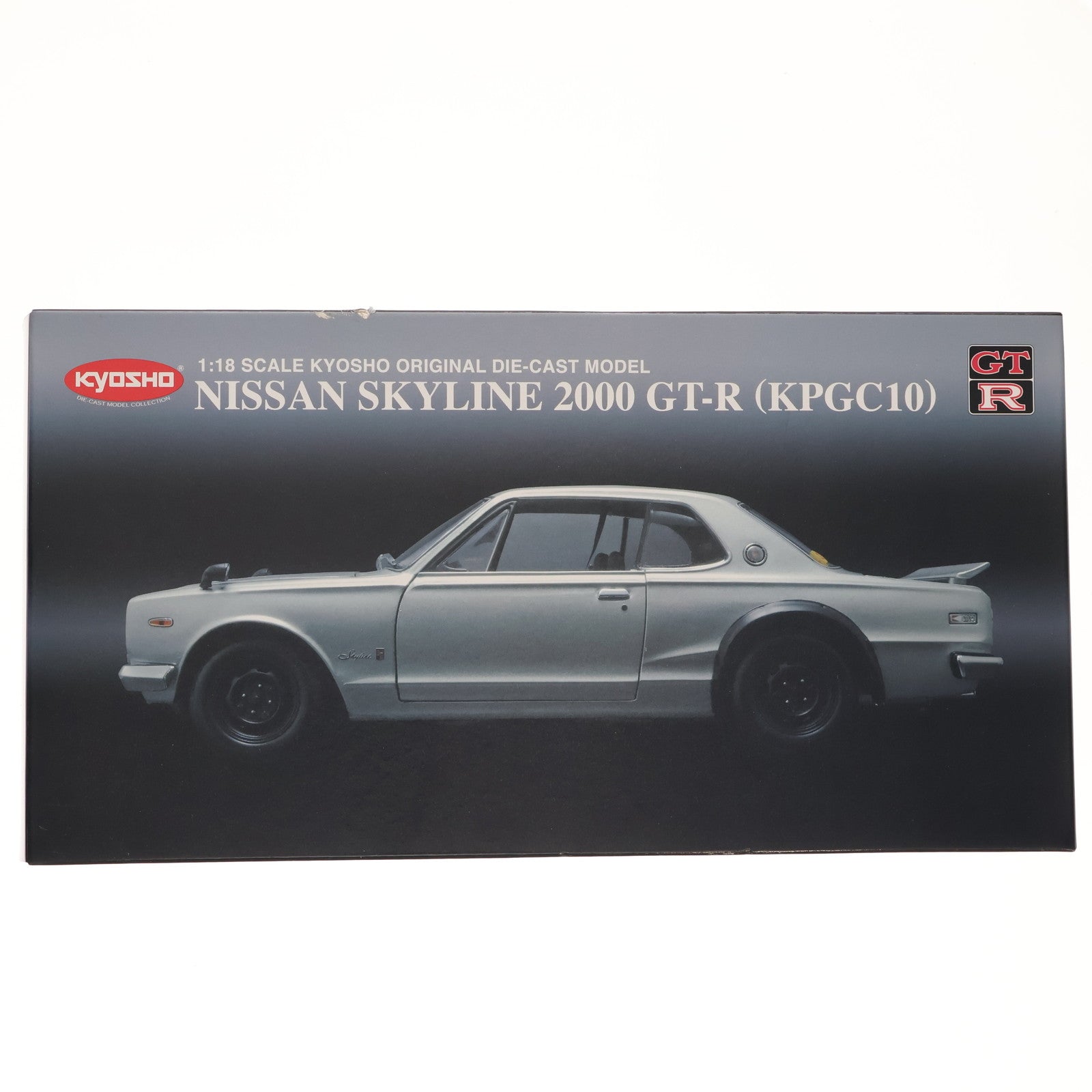 【中古即納】[MDL] 1/18 Nissan Skyline(スカイライン) 2000 GT-R KPGC-10 Normal・Wheel Version UP(シルバー) 完成品 ミニカー(K08127S) 京商(20110531)