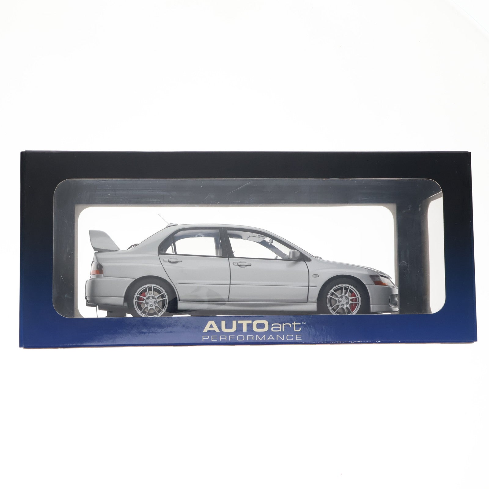 【中古即納】[MDL] 1/18 Mitsubishi Lancer EVO(三菱 ランサーエボリューション) IX GSR(シルバー) 完成品 ミニカー(77191) AutoArt(オートアート)(20060831)