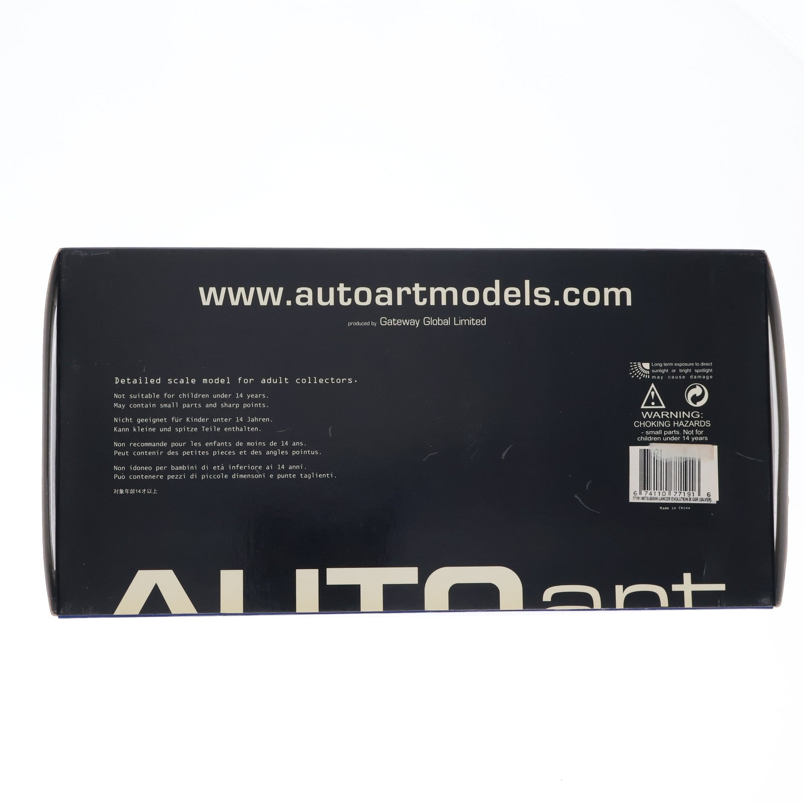 【中古即納】[MDL] 1/18 Mitsubishi Lancer EVO(三菱 ランサーエボリューション) IX GSR(シルバー) 完成品 ミニカー(77191) AutoArt(オートアート)(20060831)