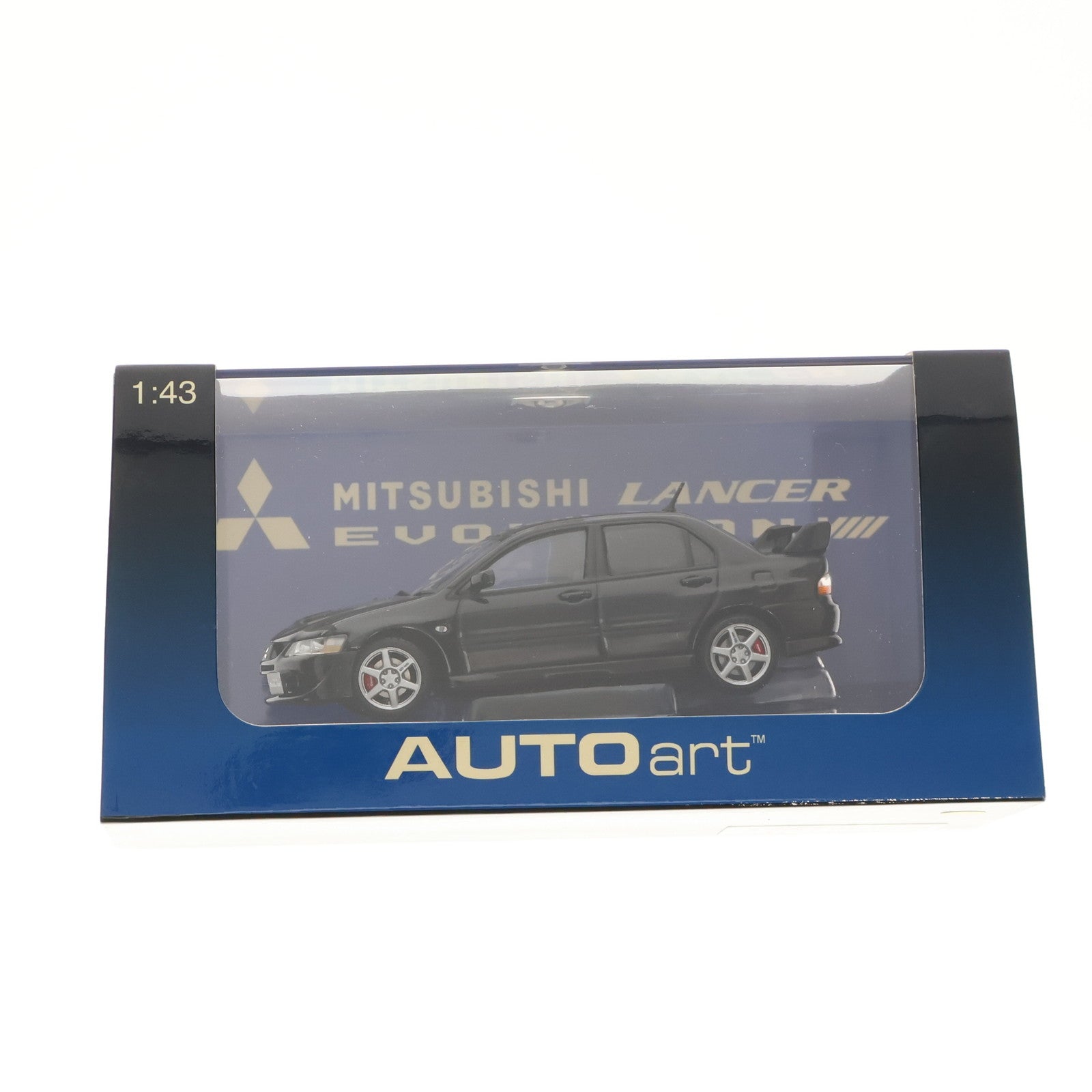 【中古即納】[MDL] 1/43 MITSUBISHI LANCER EVOLUTION(ランサーエボリューション) VIII Black 完成品 ミニカー(57183) AUTOart(オートアート)(19991231)
