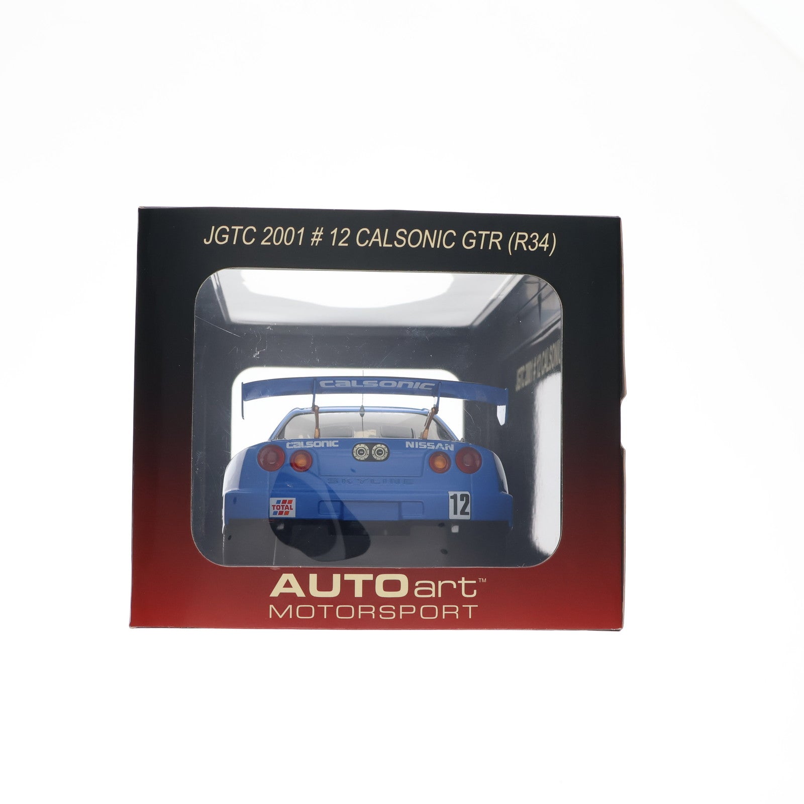 【中古即納】[MDL] 1/18 NISSAN SKYLINE(スカイライン) R34 JGTC 2001 CALSONIC K.HOSHINO/S.MOTOYAMA #12 完成品 ミニカー(80176) AUTOart(オートアート)(19991231)