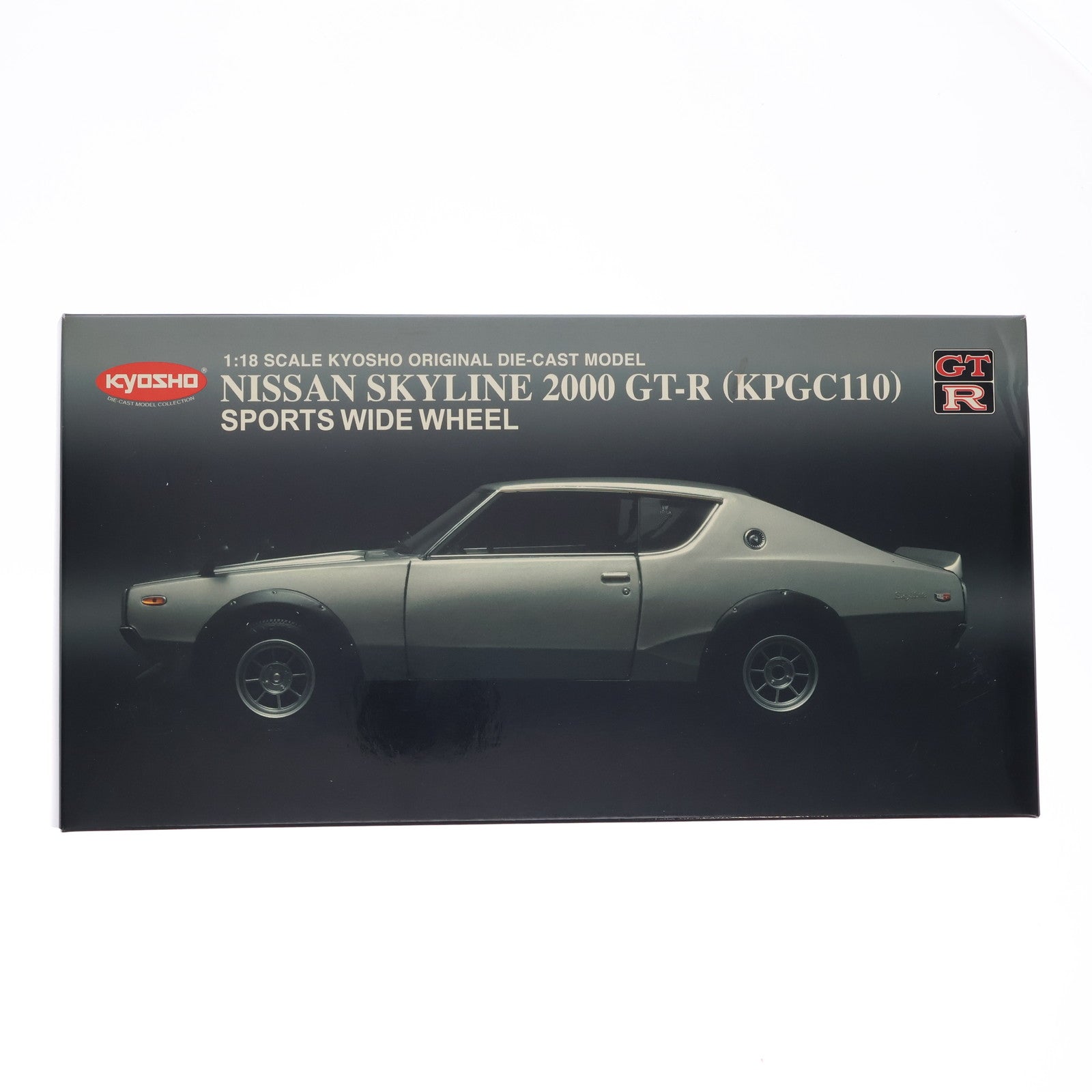【中古即納】[MDL] 1/18 Nissan Skyline(スカイライン) 2000 GT-R KPGC110 1972 StreetSports(シルバー) 完成品 ミニカー(K08254S) 京商(20091031)