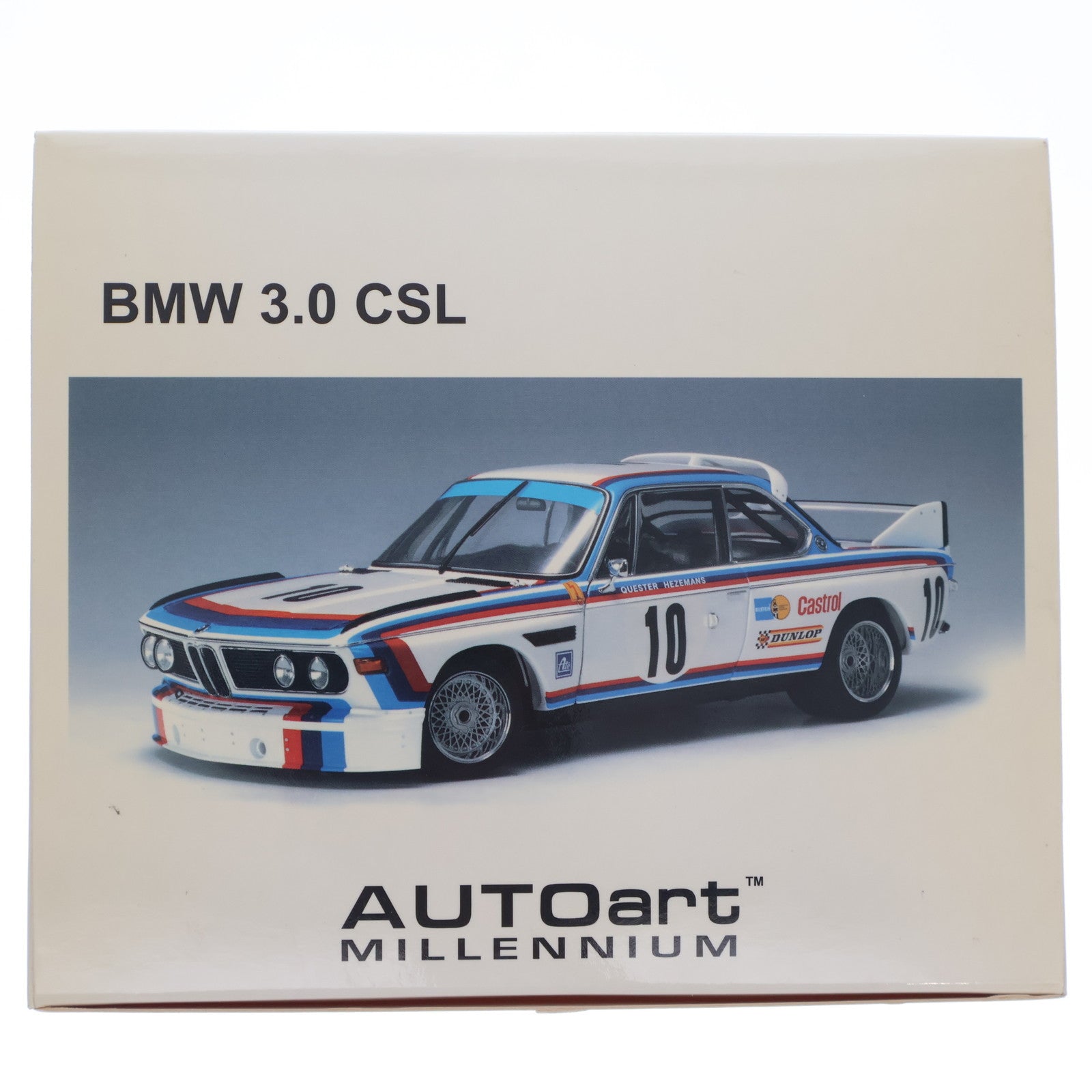 【中古即納】[MDL] MILLENNIUM 1/18 BMW 3.0 CSL SPA 1973 WINNER Castrol #10(ホワイト×ブルー×レッド) 完成品 ミニカー(87346) AUTOart(オートアート)(20121001)