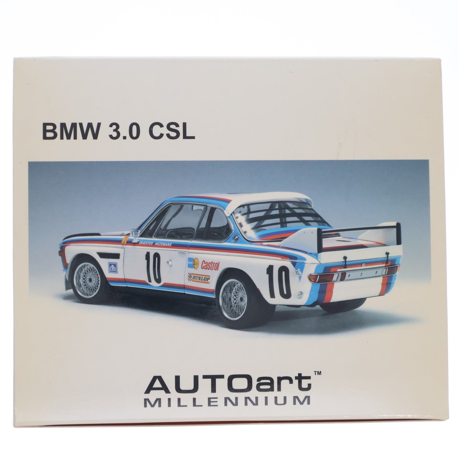 【中古即納】[MDL] MILLENNIUM 1/18 BMW 3.0 CSL SPA 1973 WINNER Castrol #10(ホワイト×ブルー×レッド) 完成品 ミニカー(87346) AUTOart(オートアート)(20121001)