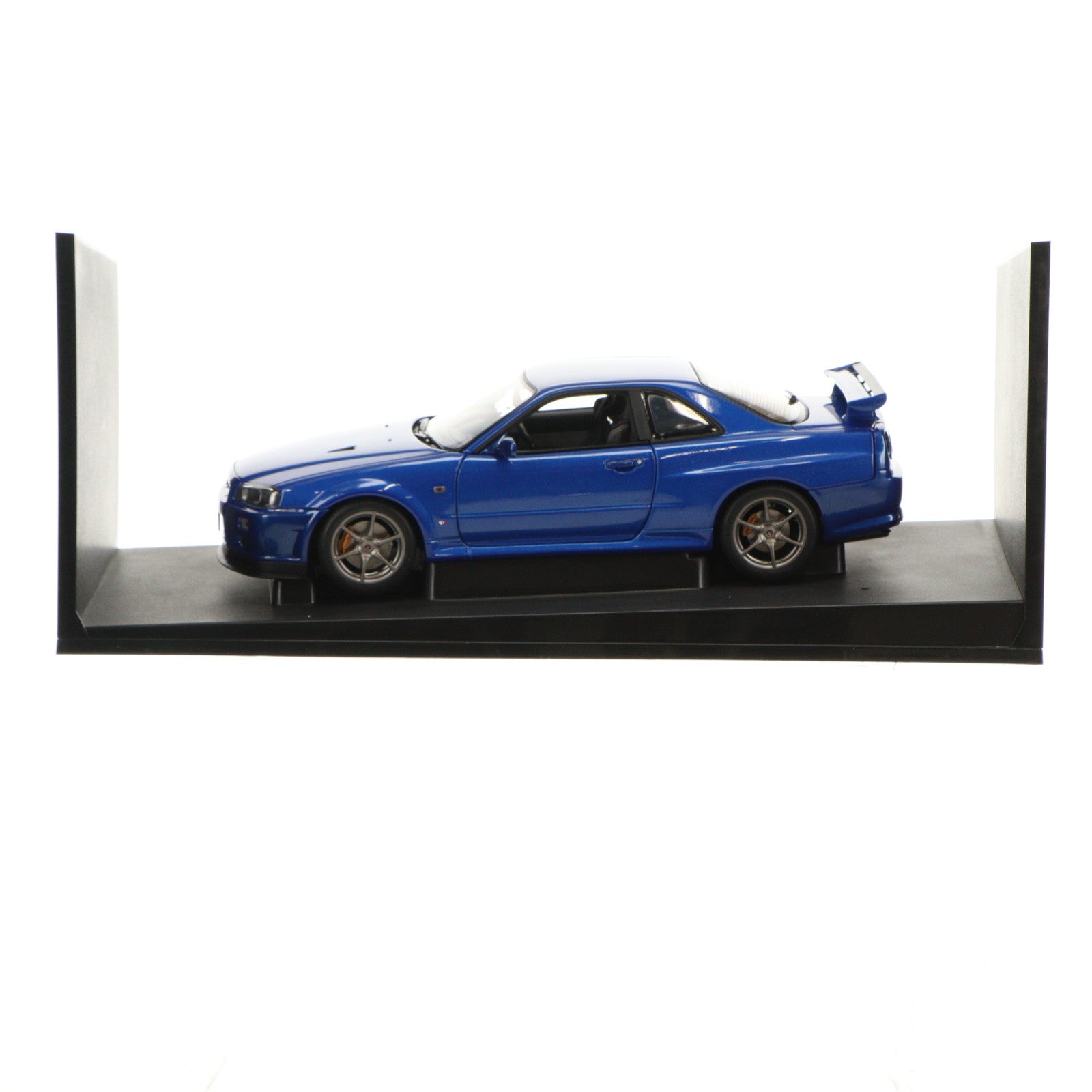 【中古即納】[MDL] 1/18 NISSAN SKYLINE(スカイライン) R34 GT-R V-SPEC II Bayside Blue 完成品 ミニカー(77331) AUTOart(オートアート)(19991231)