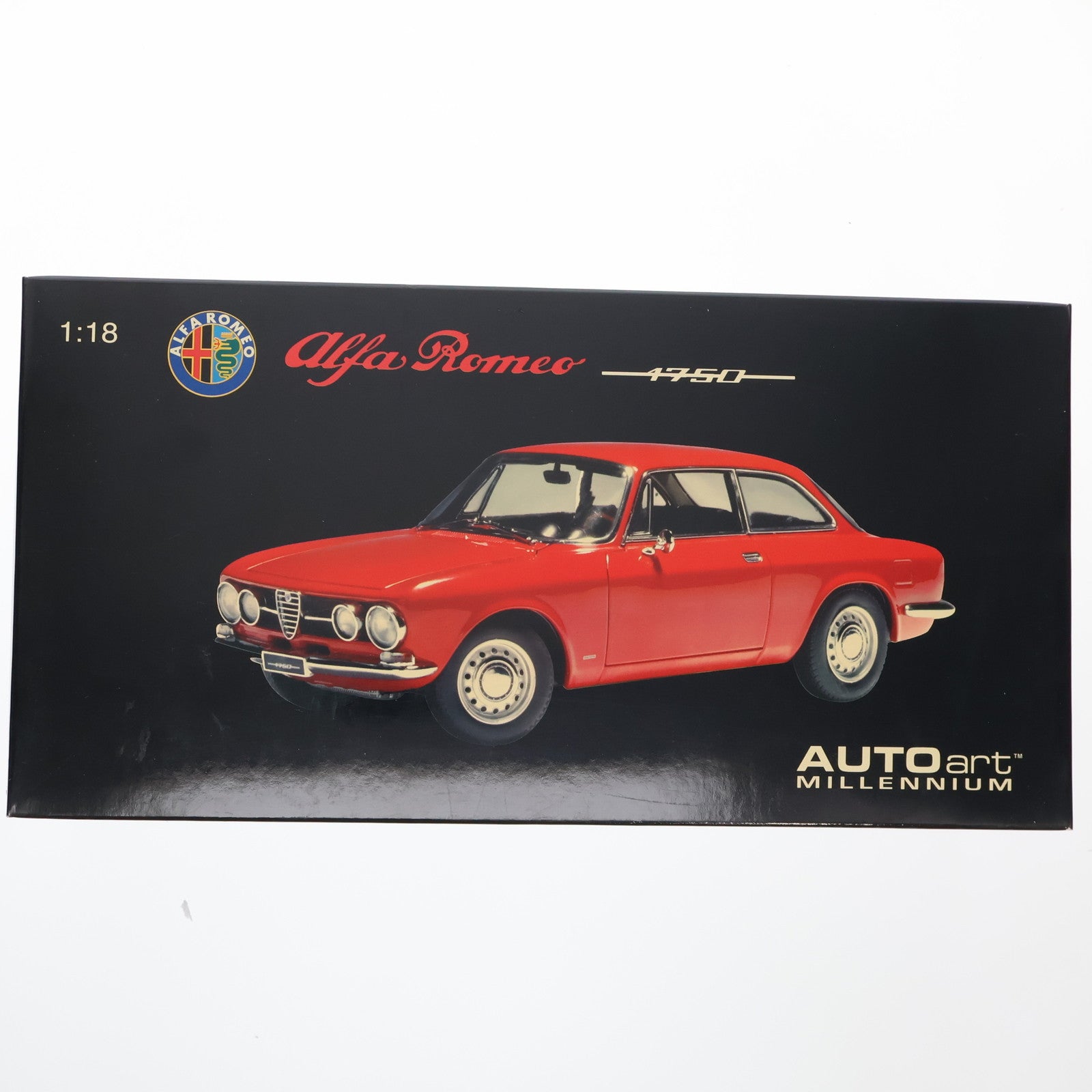【中古即納】[MDL] MILLENNIUM 1/18 ALFA ROMEO 1750 GTV RED/LH DRIVE 完成品 ミニカー(70102) AUTOart(オートアート)(19991231)