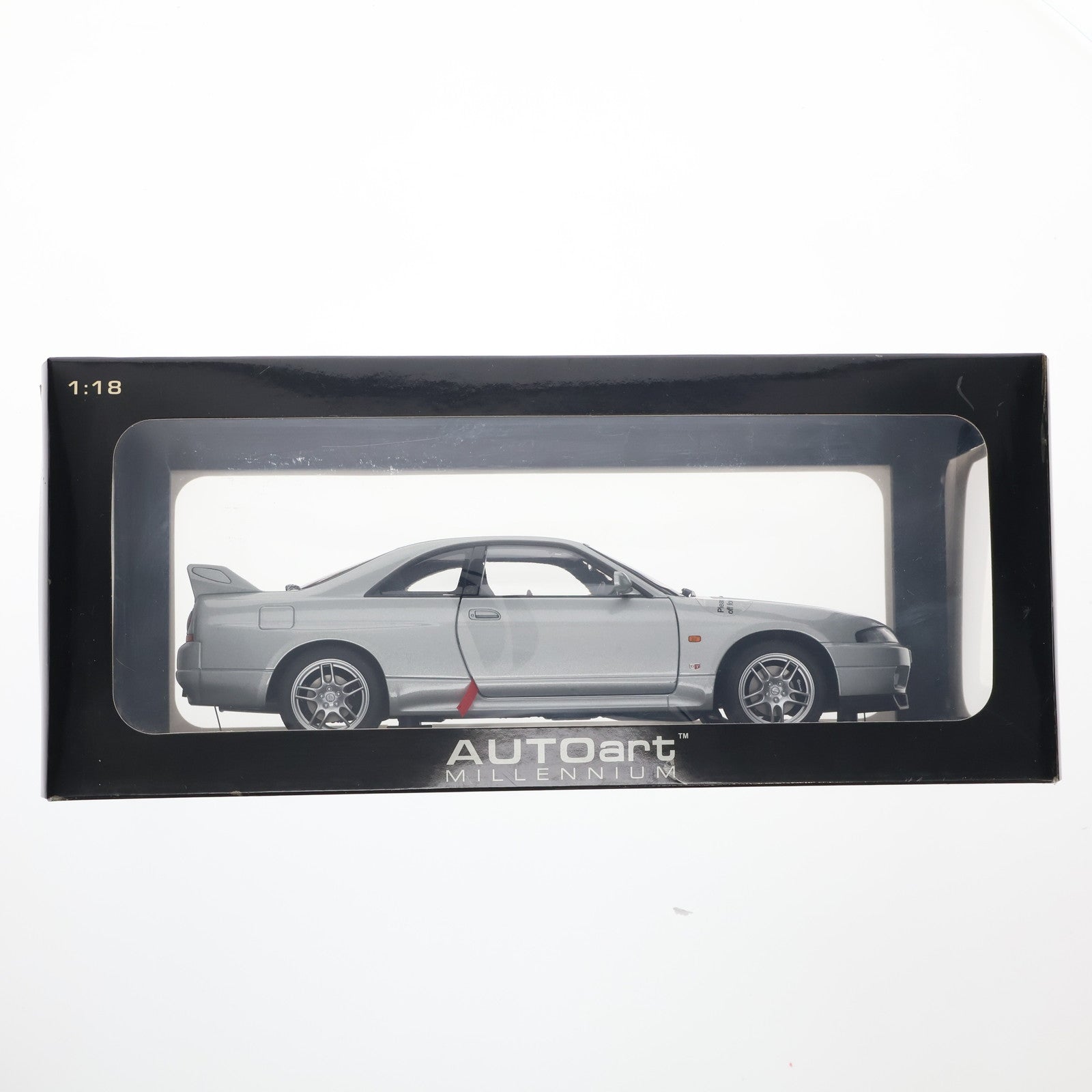【中古即納】[MDL] 1/18 NISSAN SKYLINE GT-R R33 V-SPEC (ソニックシルバー) 完成品 ミニカー(77321) AUTOart(オートアート)(2009/11/31)