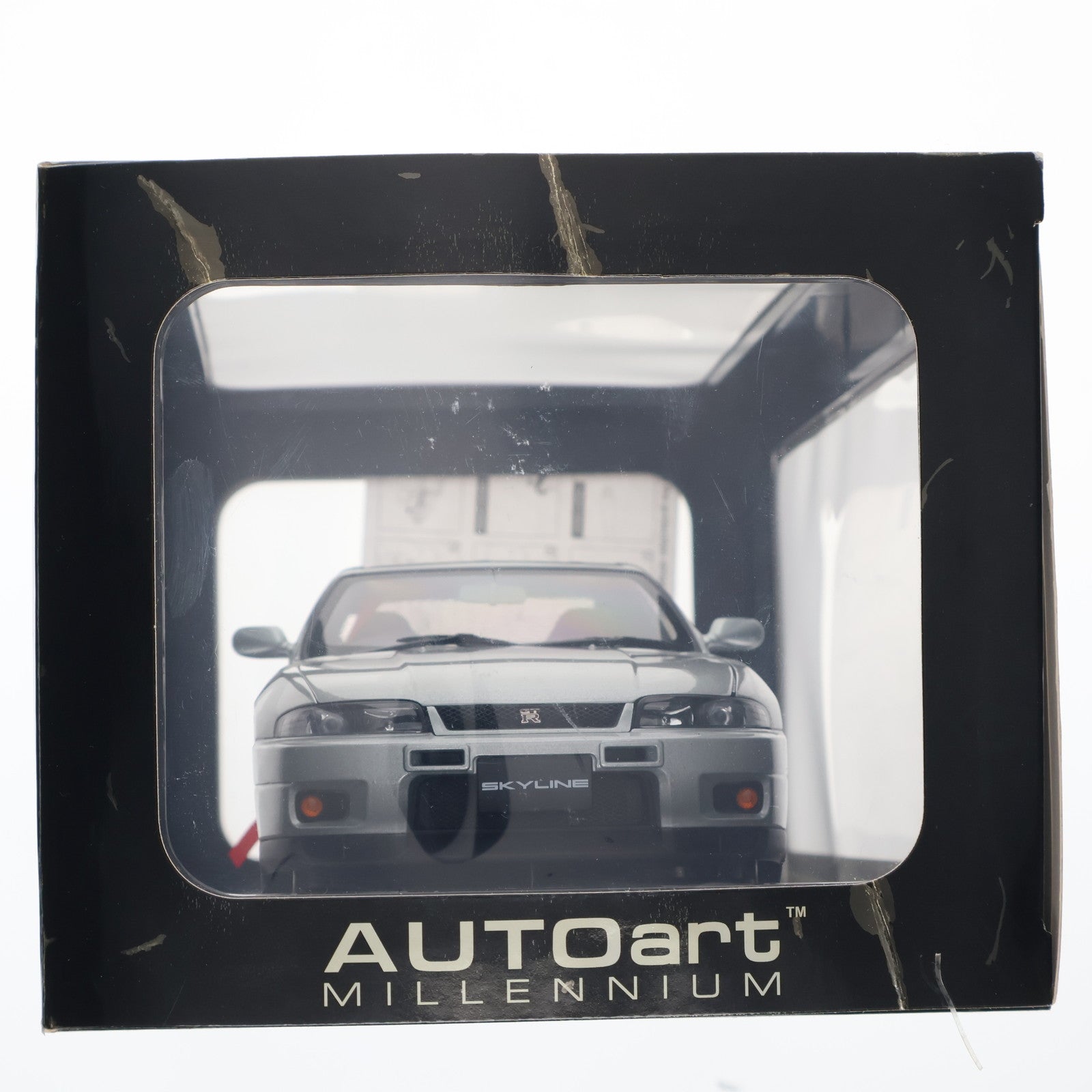 【中古即納】[MDL] 1/18 NISSAN SKYLINE GT-R R33 V-SPEC (ソニックシルバー) 完成品 ミニカー(77321) AUTOart(オートアート)(2009/11/31)