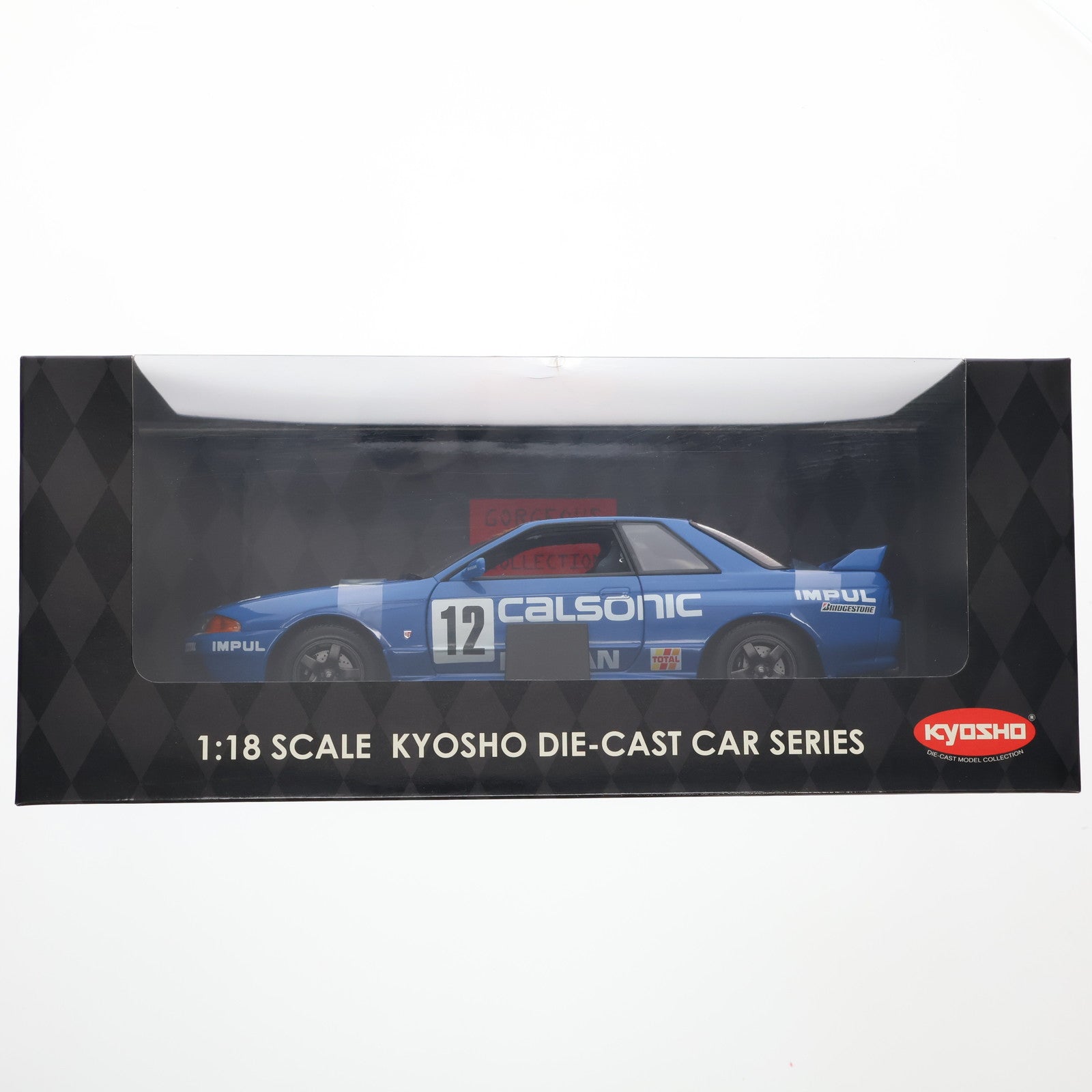 【中古即納】[MDL] 1/18 スカイライン インパル R32 GT-R Gr.Aバージョン カルソニック(ブルー) 完成品 ミニカー(K08361C) 京商(20080501)