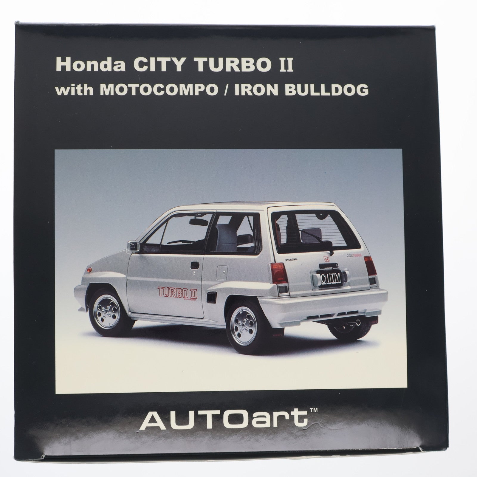 【中古即納】[MDL] 1/18 ホンダ シティ ターボII(メタリックシルバー) スペシャル・リミテッド・エディション 完成品 ミニカー(73284) AutoArt(オートアート)(20111229)