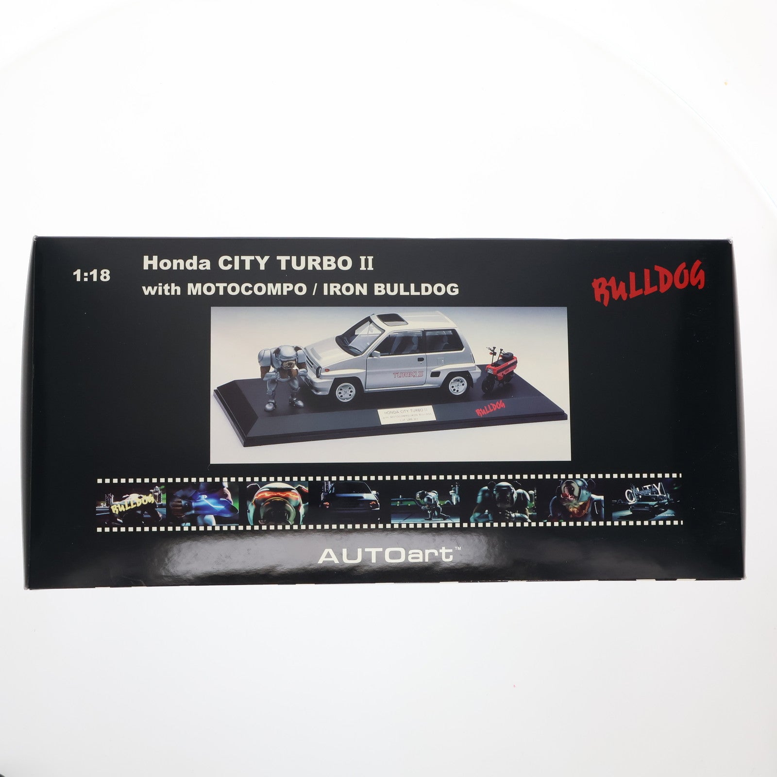 【中古即納】[MDL] 1/18 ホンダ シティ ターボII(メタリックシルバー) スペシャル・リミテッド・エディション 完成品 ミニカー(73284) AutoArt(オートアート)(20111229)
