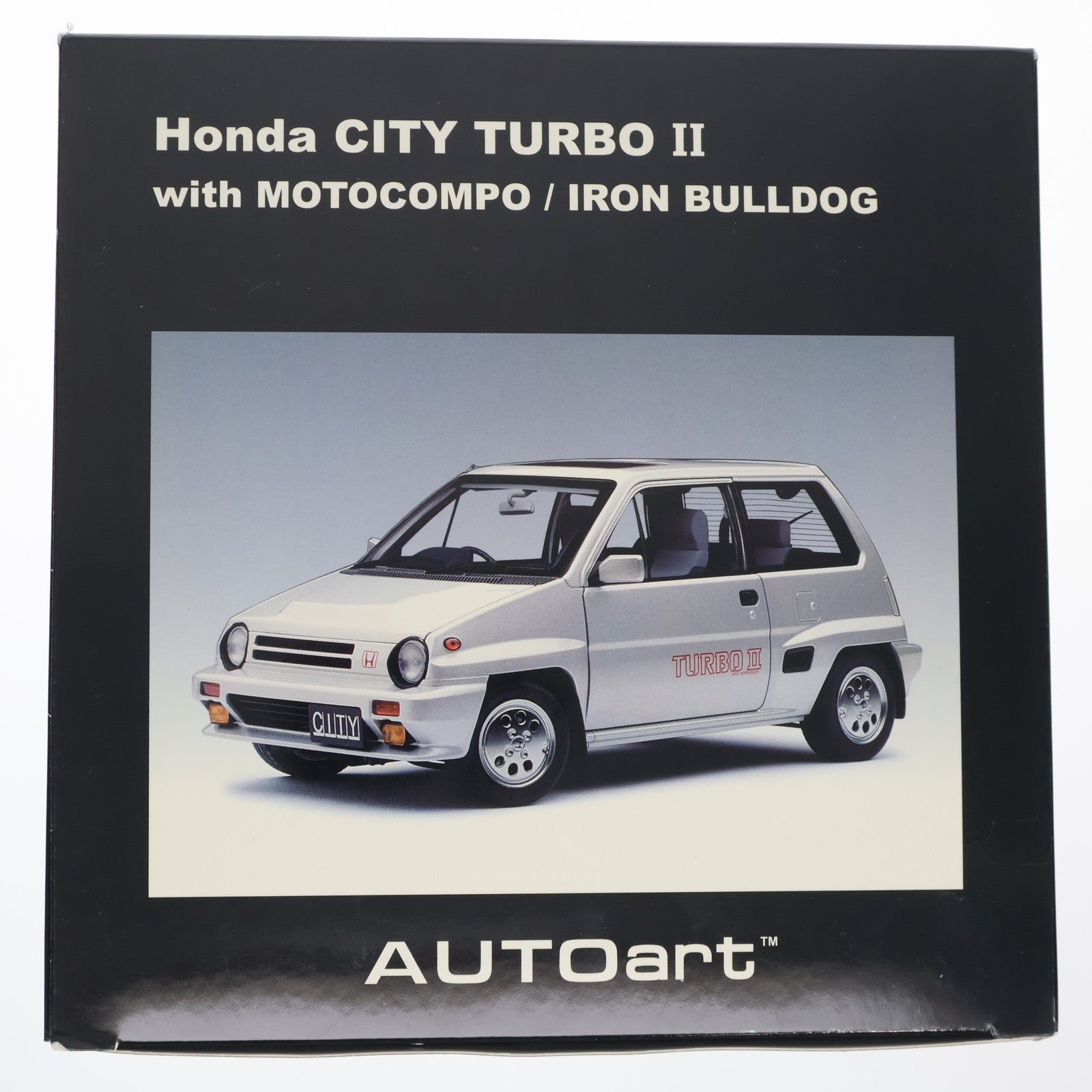 【中古即納】[MDL] 1/18 ホンダ シティ ターボII(メタリックシルバー) スペシャル・リミテッド・エディション 完成品 ミニカー(73284) AutoArt(オートアート)(20111229)