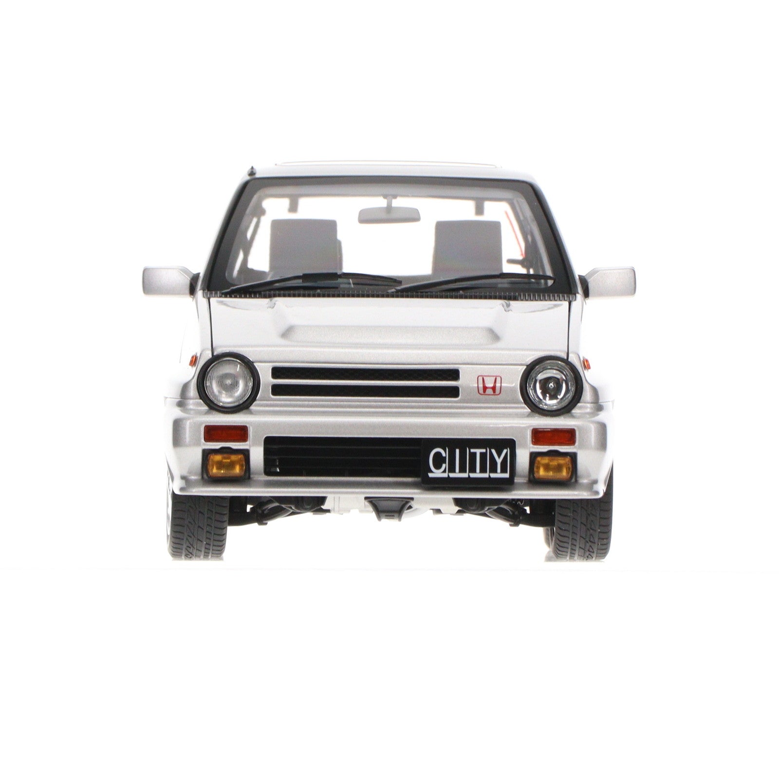 【中古即納】[MDL] 1/18 ホンダ シティ ターボII(メタリックシルバー) スペシャル・リミテッド・エディション 完成品 ミニカー(73284) AutoArt(オートアート)(20111229)