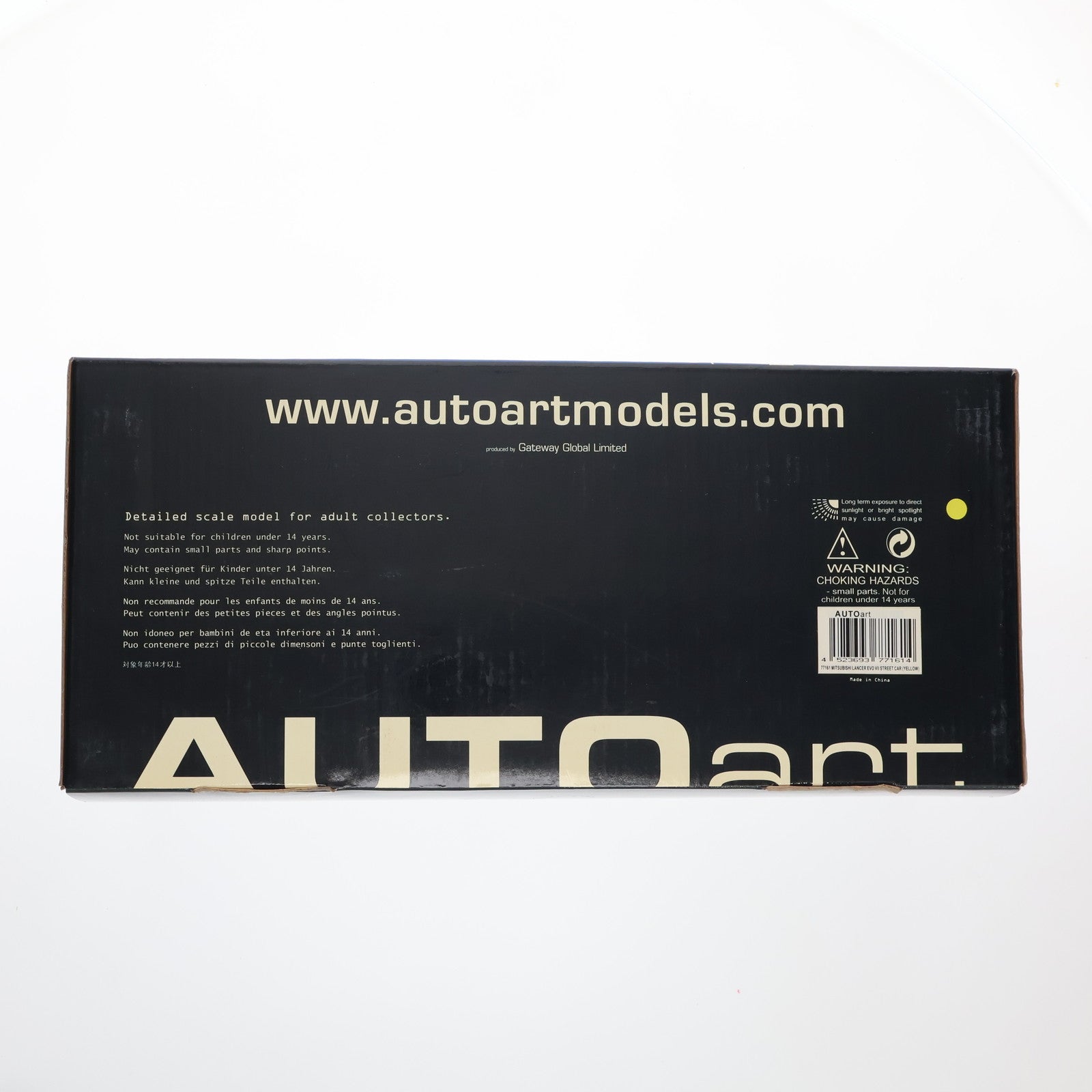 【中古即納】[MDL] 1/18 三菱 ランサーエボリューションVII(イエロー) 完成品 ミニカー(77161) AutoArt(オートアート)(19991231)