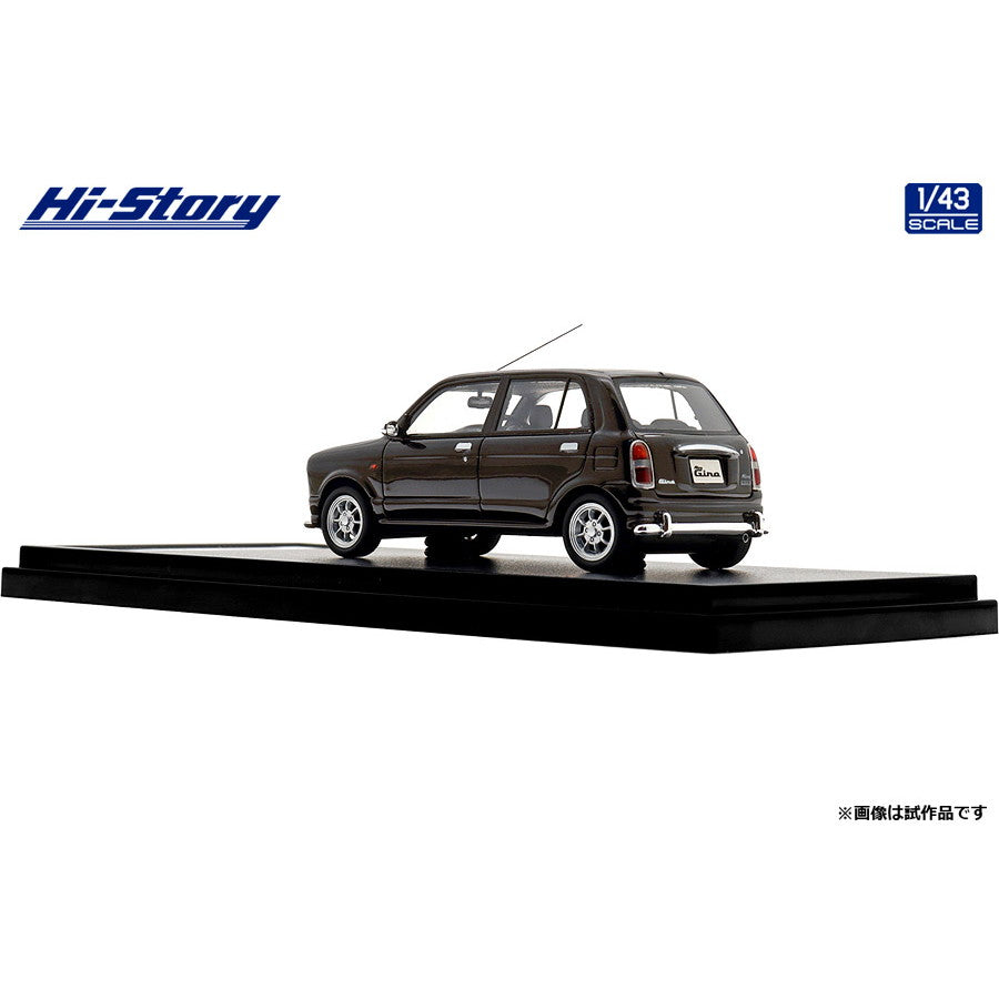 【中古即納】[MDL] Hi-Story(ハイストーリー) 1/43 DAIHATSU Mira Gino(ミラジーノ) 5DOOR(2000) ディープブラウンマイカ 完成品 ミニカー(HS460BR) インターアライド(20240821)