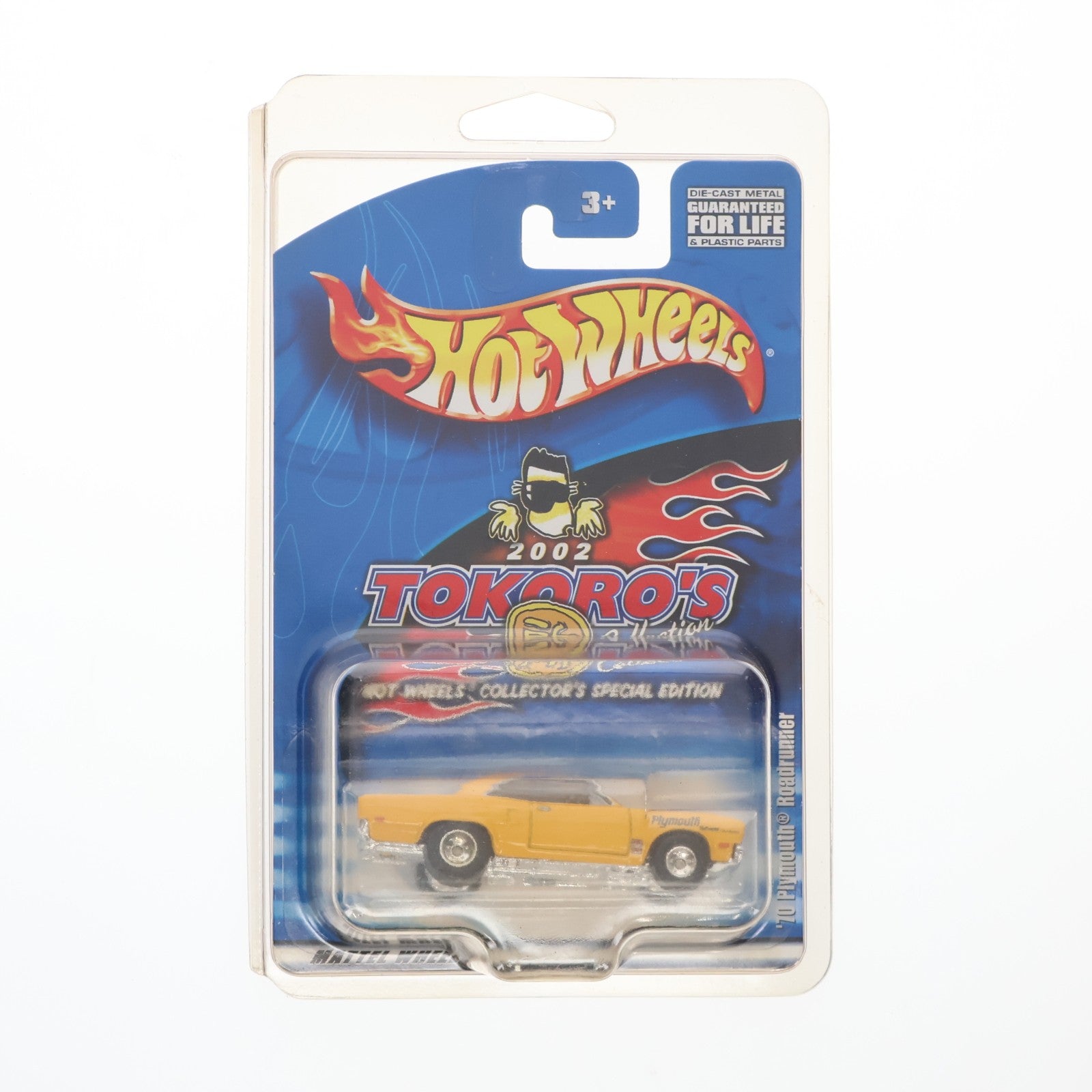 【中古即納】[MDL] Hot Wheels(ホットウィール) COLLECTOR'S SPECIAL EDITION 2002 TOKORO'S Collection 1/64 '70 Plymouth Roadrunner(プリムス・ロードランナー)(イエロー) 完成品 ミニカー(85552-0910) マテル/バンダイ(20021231)