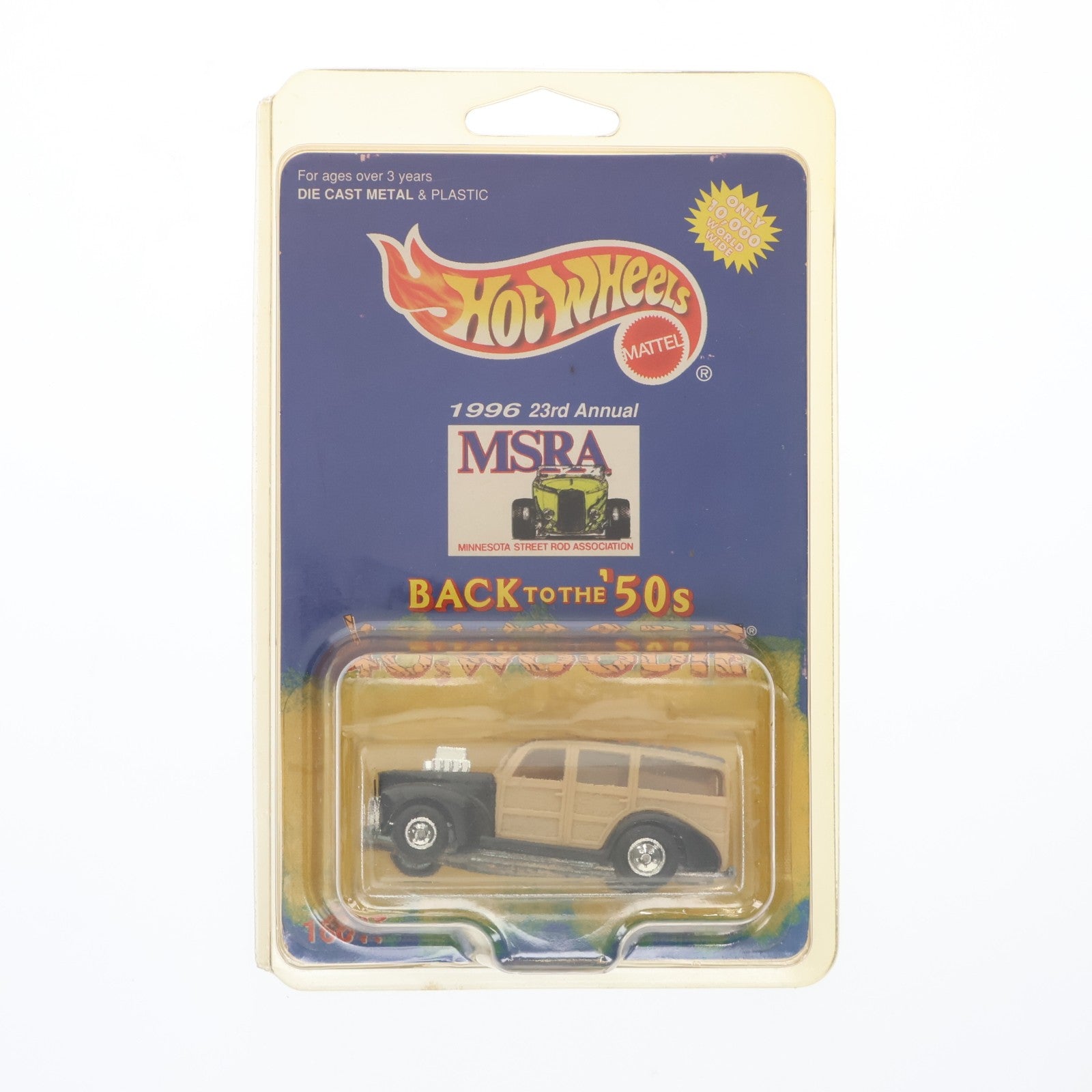 【中古即納】[MDL] Hot Wheels(ホットウィール) 1996 23rd Annual MSRA Back to the 50s 1/64 '40s Woodie(ウッディ) 完成品 ミニカー(16017) マテル(19961231)